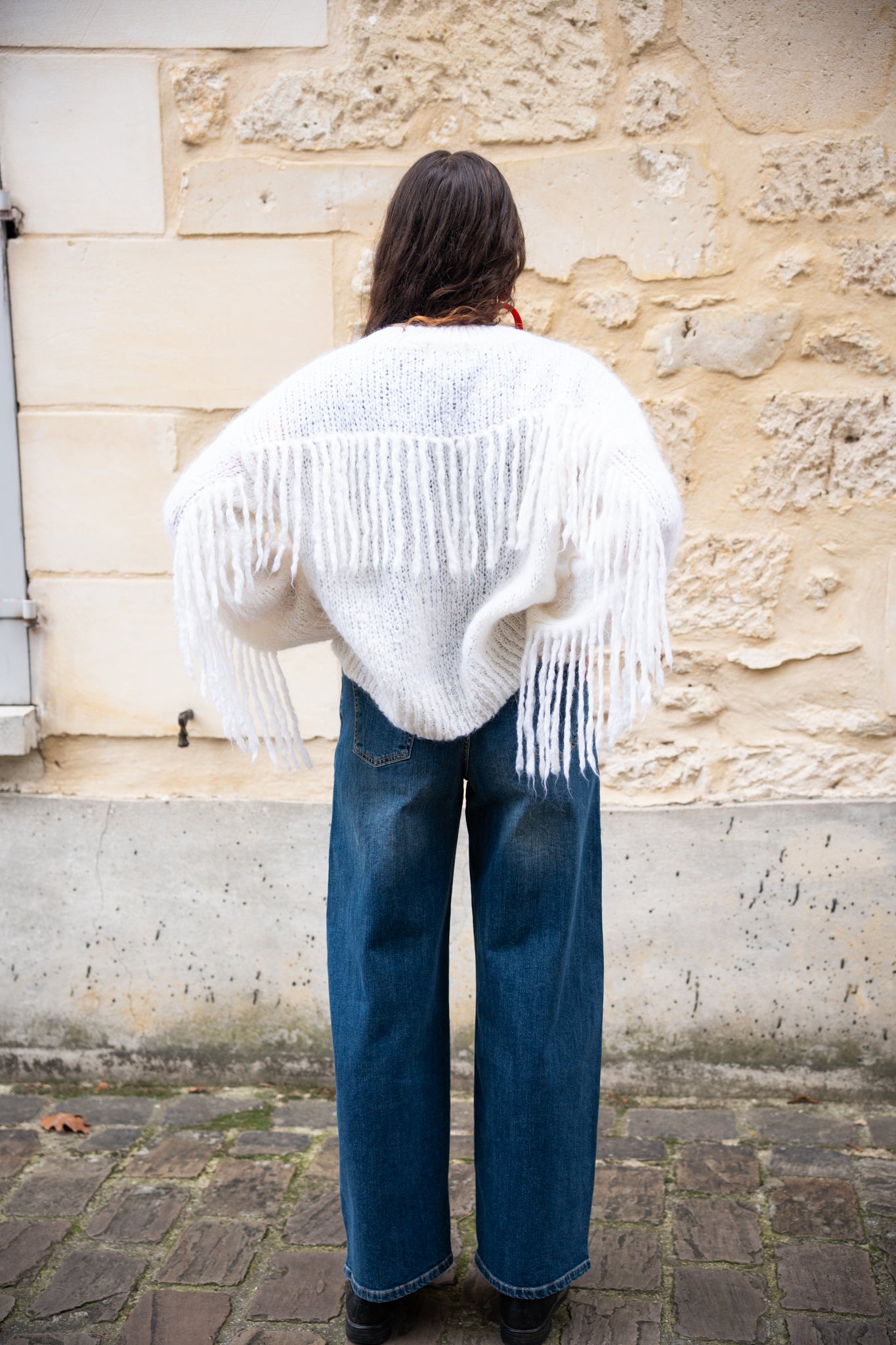 Pull Moutarde Frange