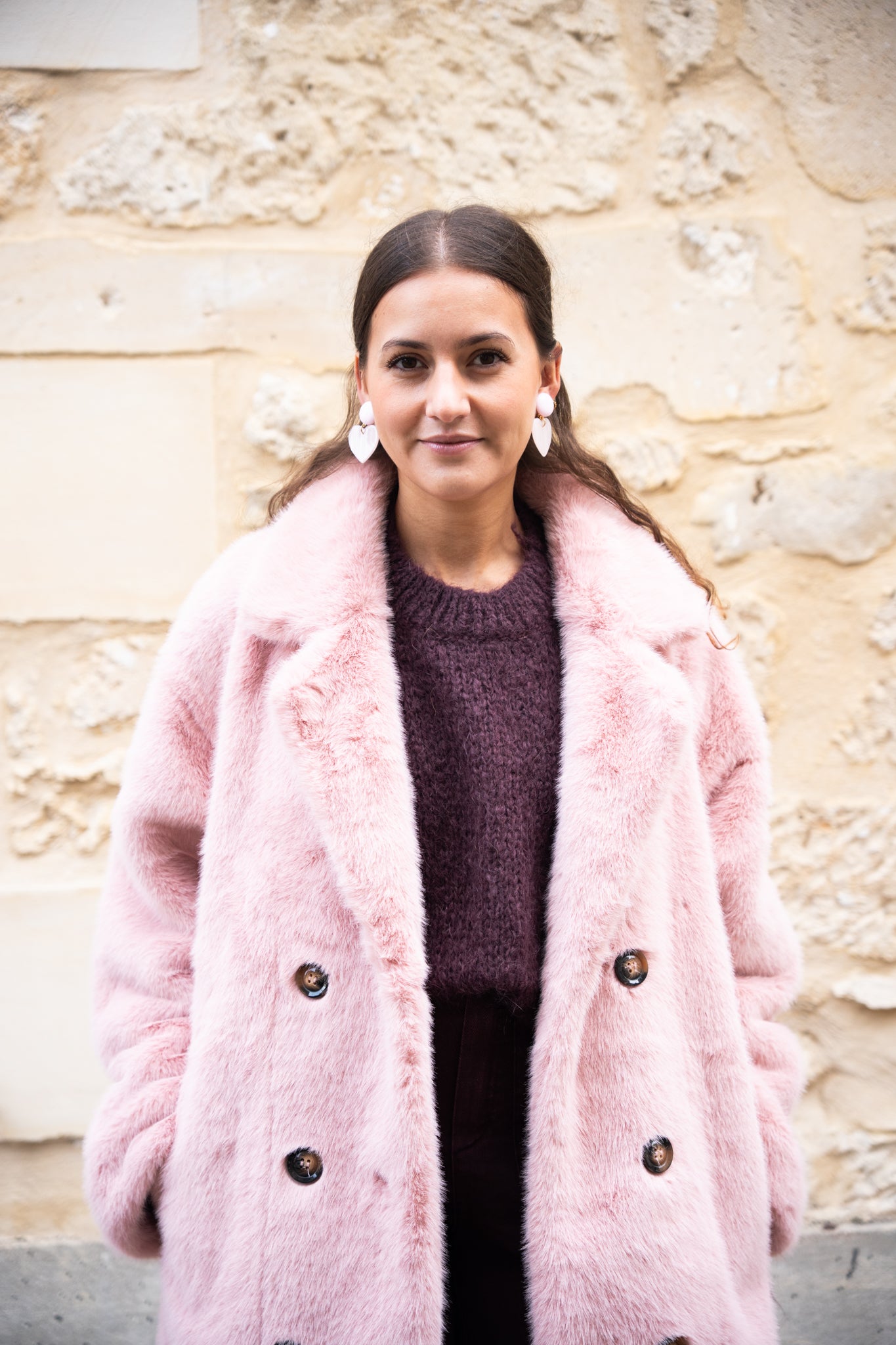 Manteau fausse fourrure