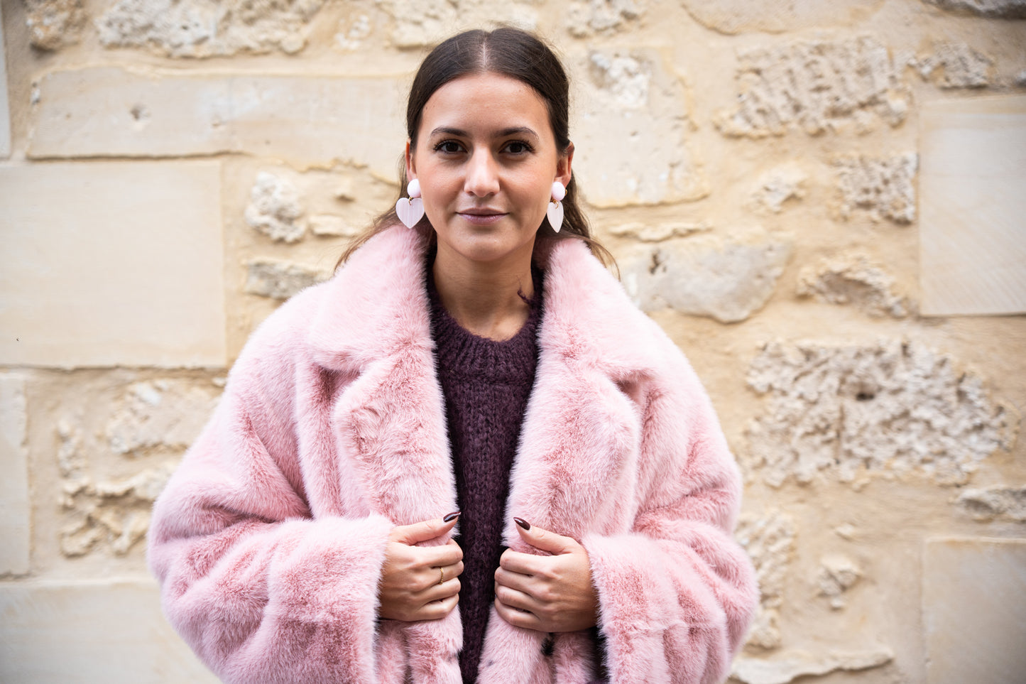 Manteau fausse fourrure