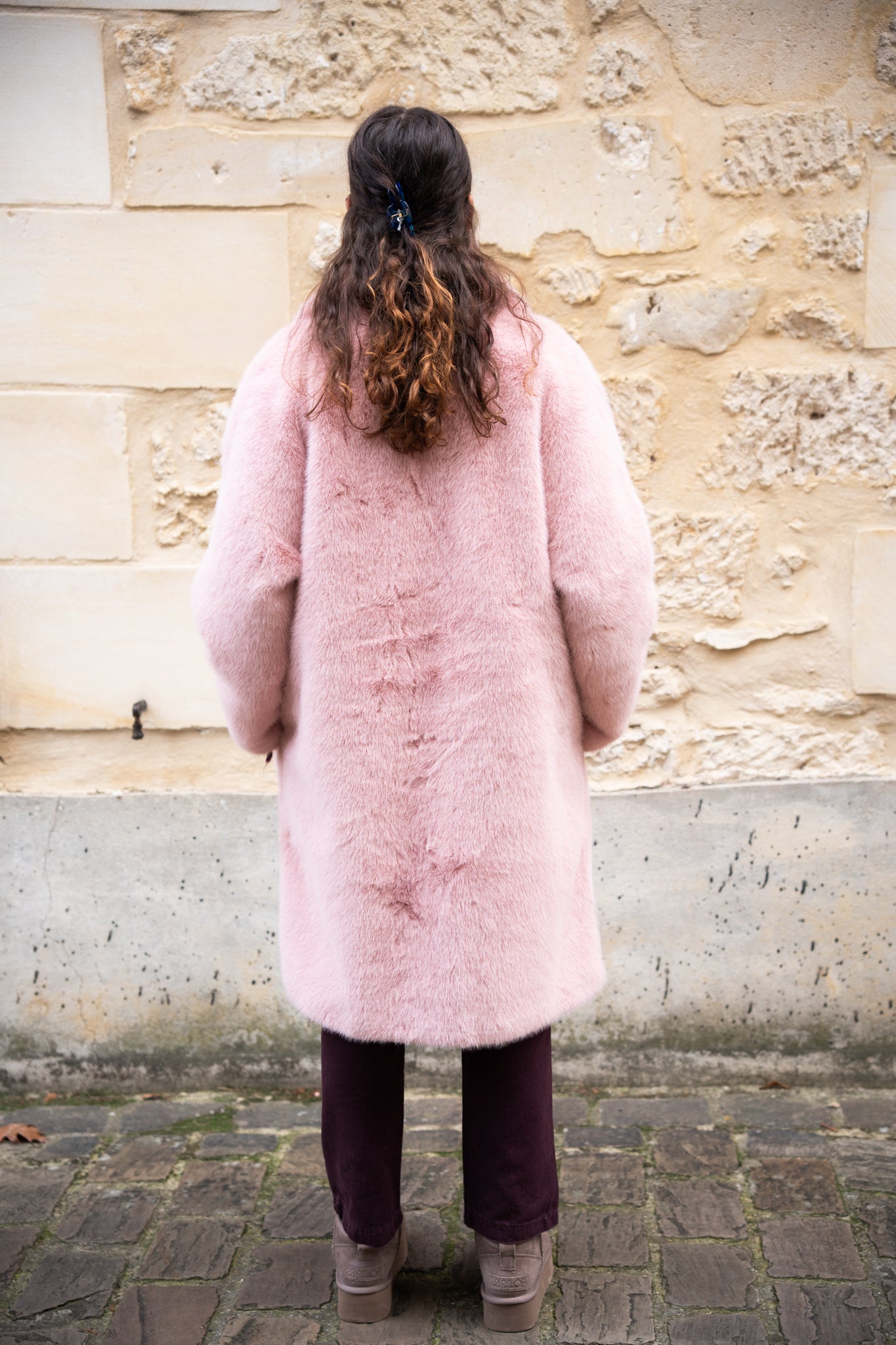 Manteau fausse fourrure