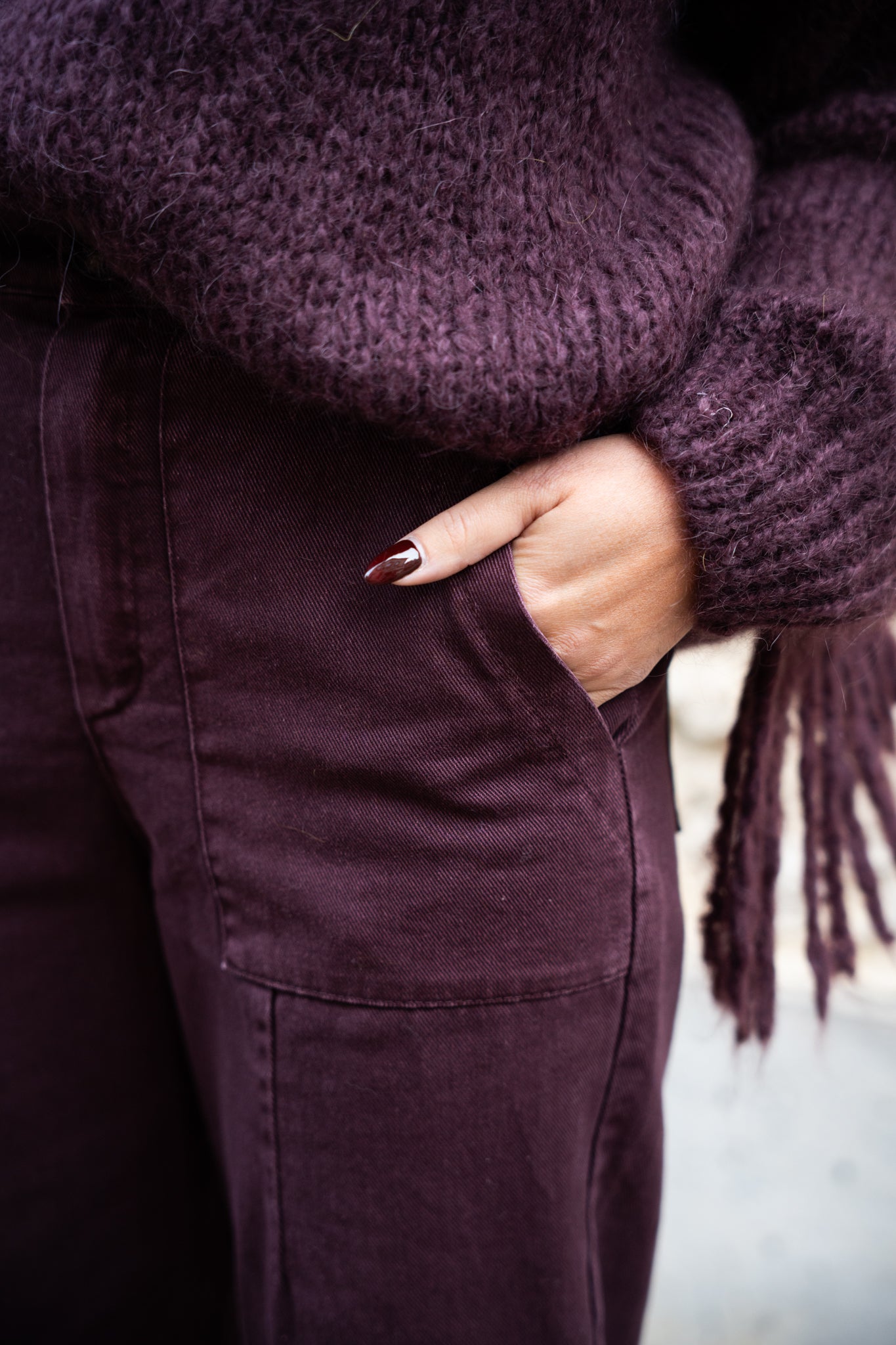 Pull Moutarde Frange