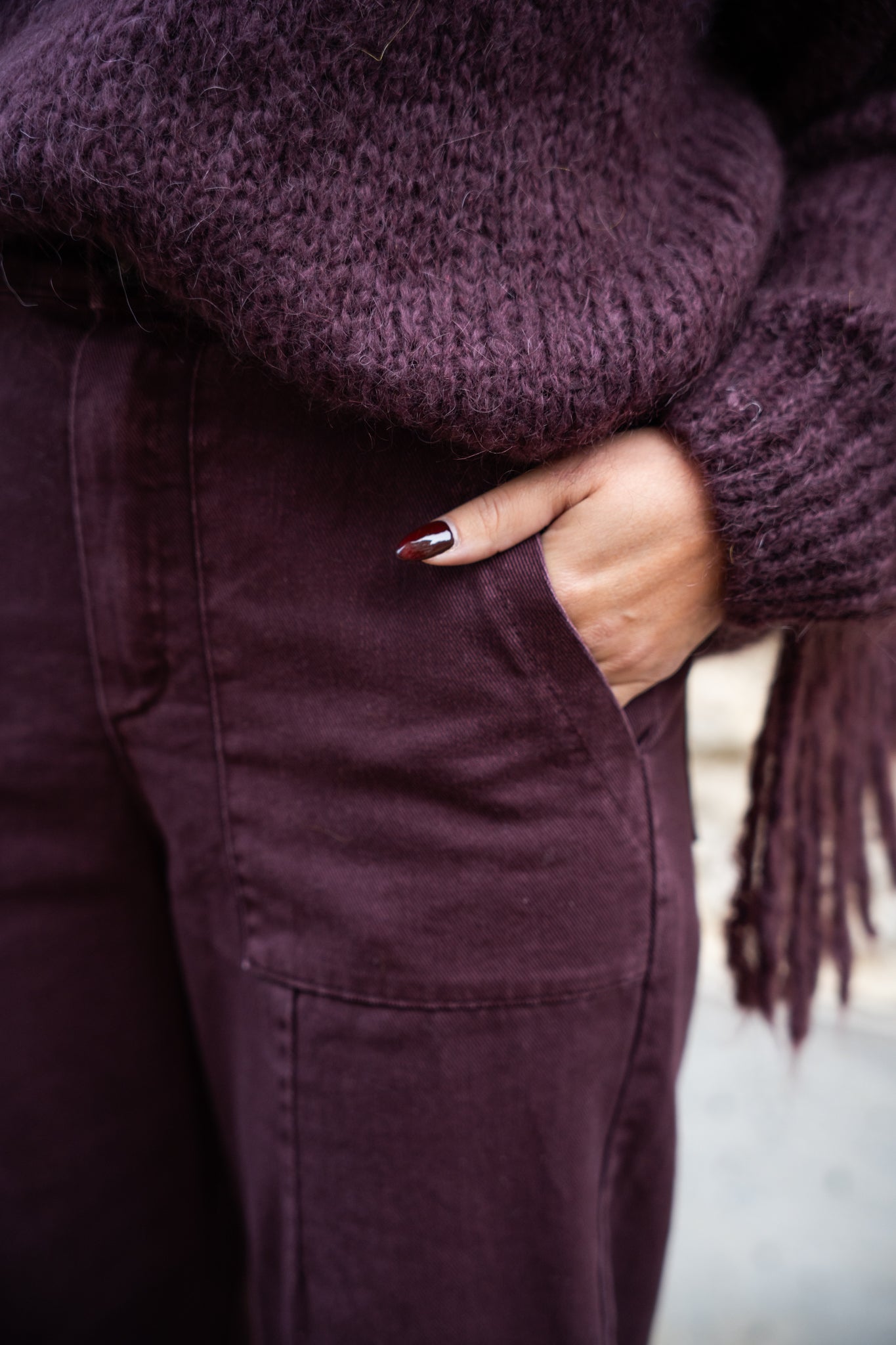 Pull Moutarde Frange