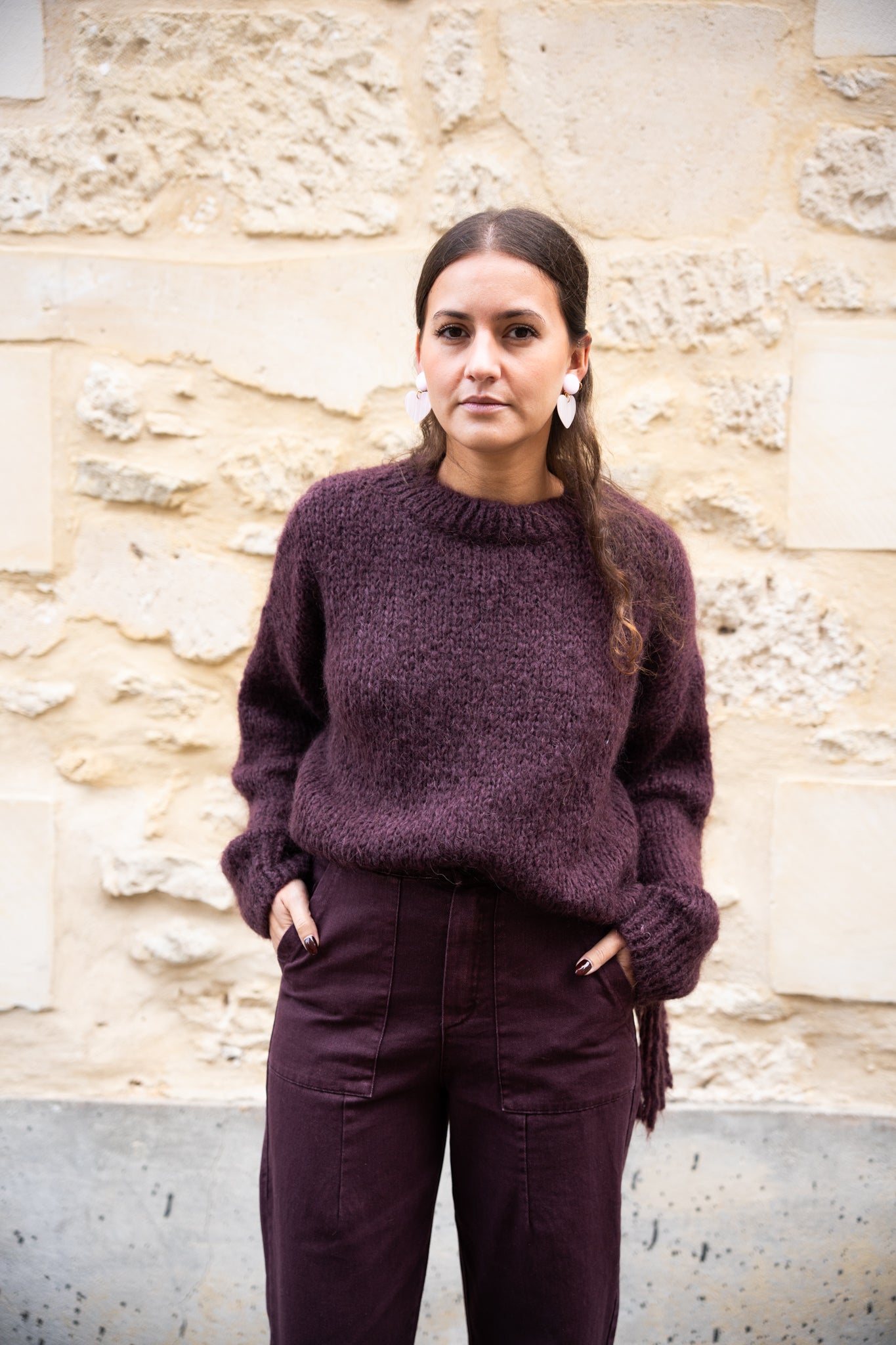 Pull Moutarde Frange