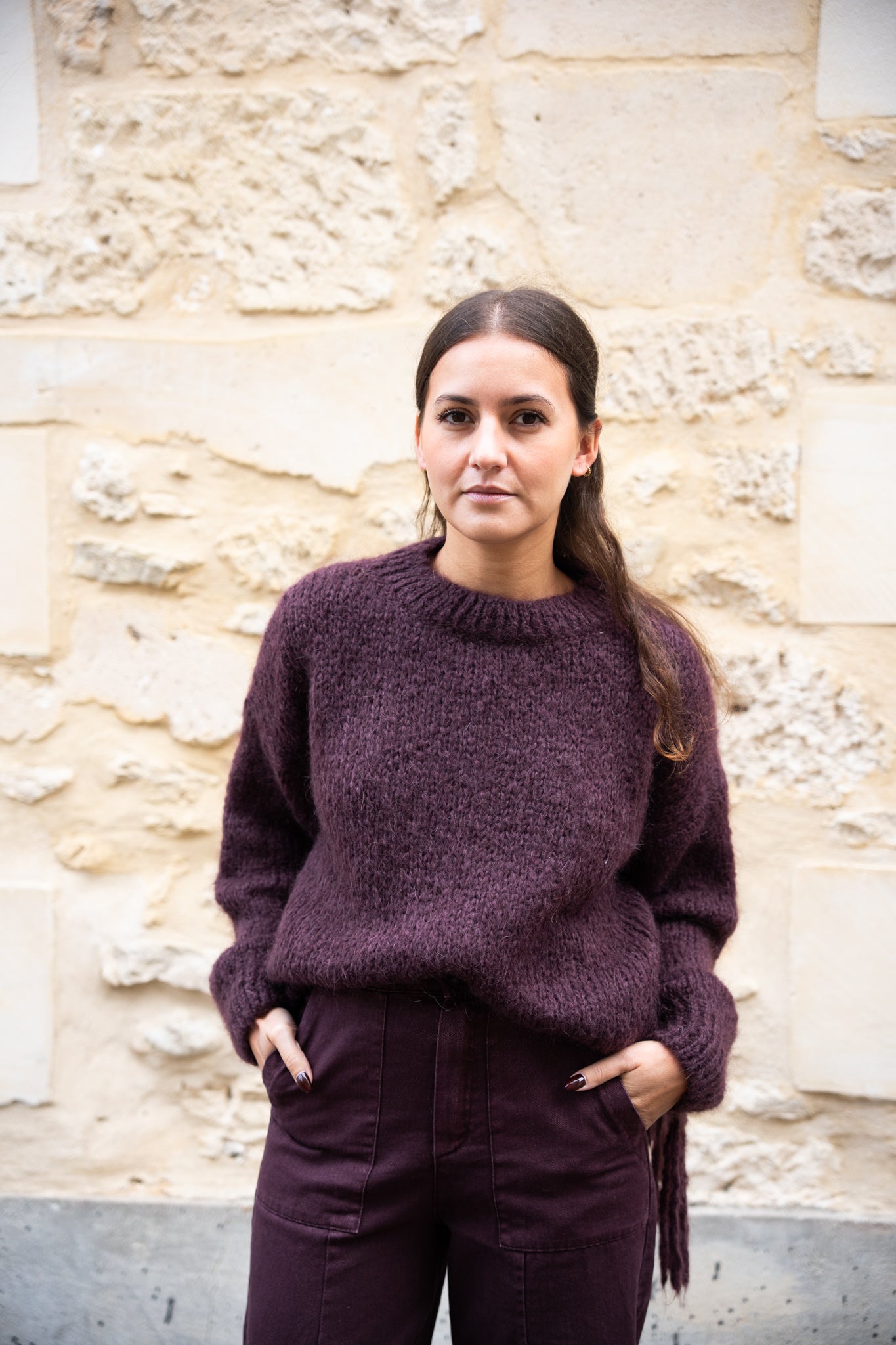 Pull Moutarde Frange