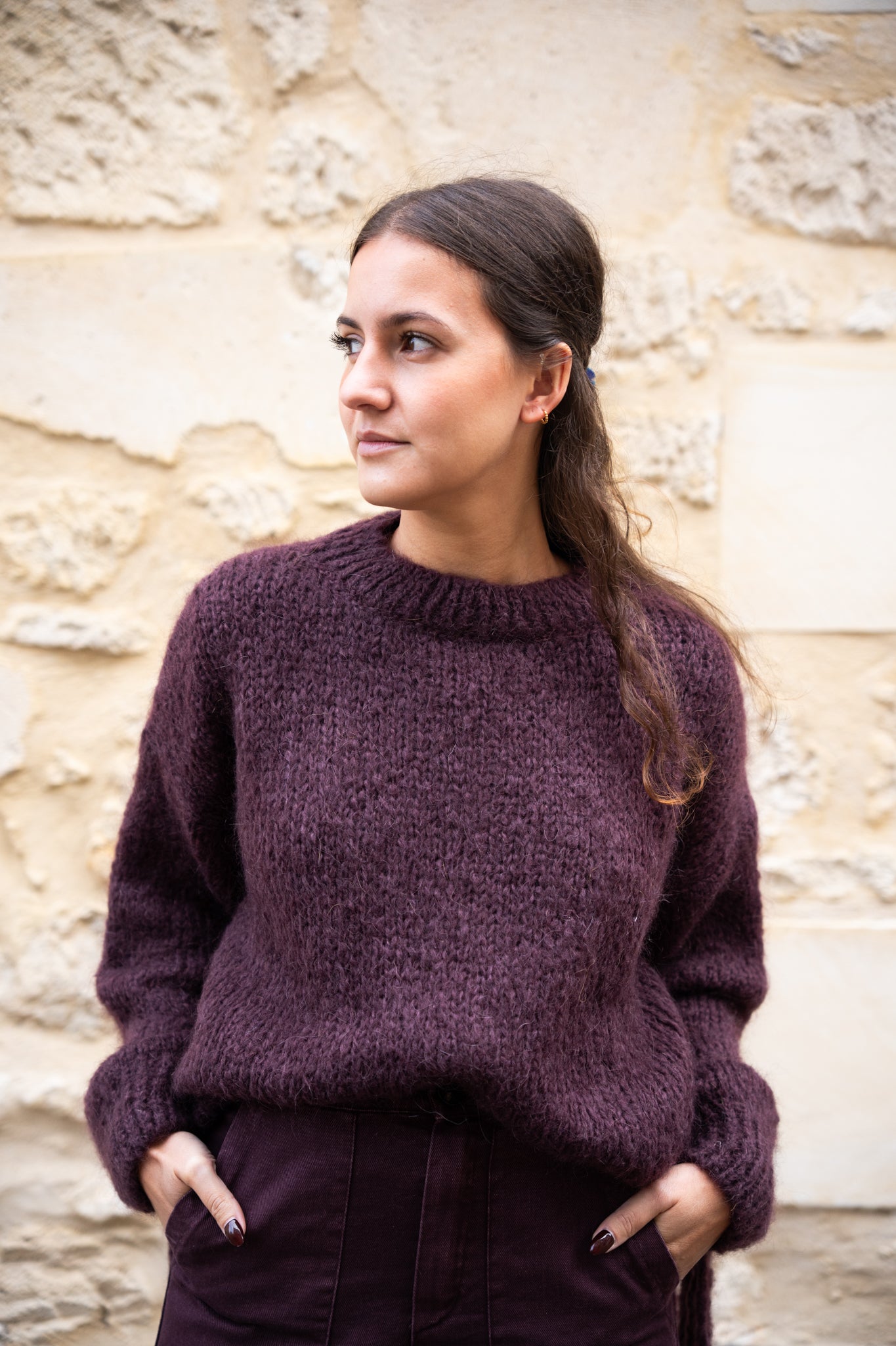 Pull Moutarde Frange