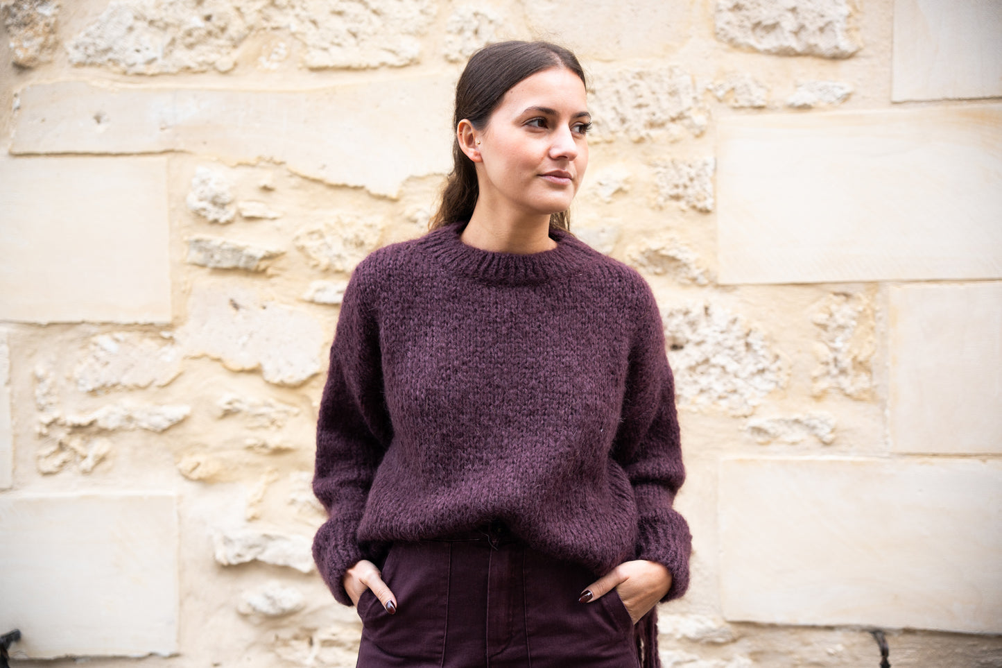 Pull Moutarde Frange