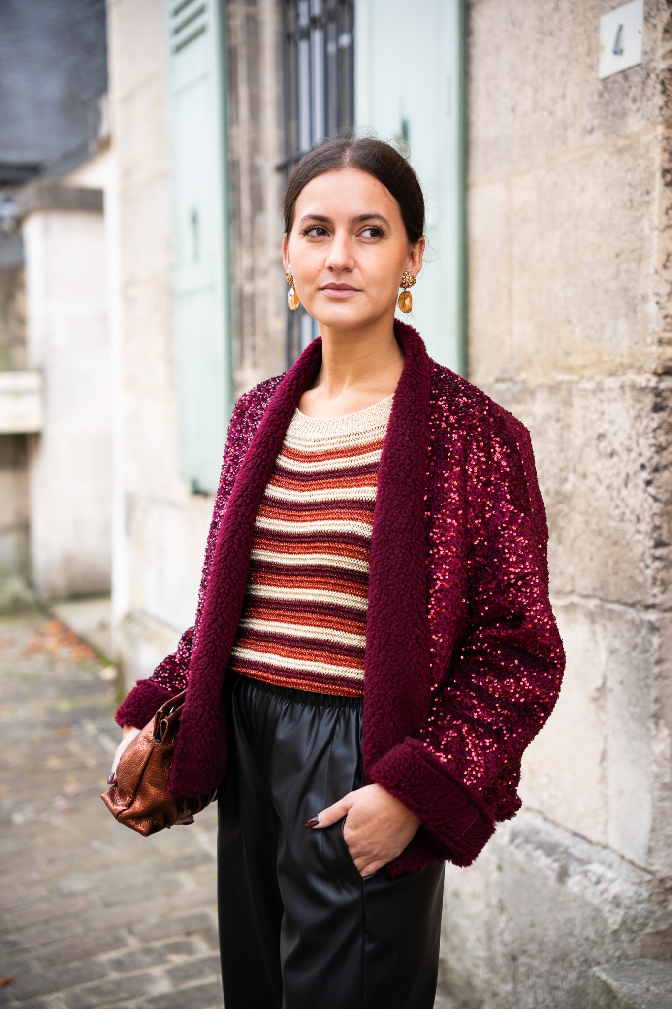 Veste à sequins