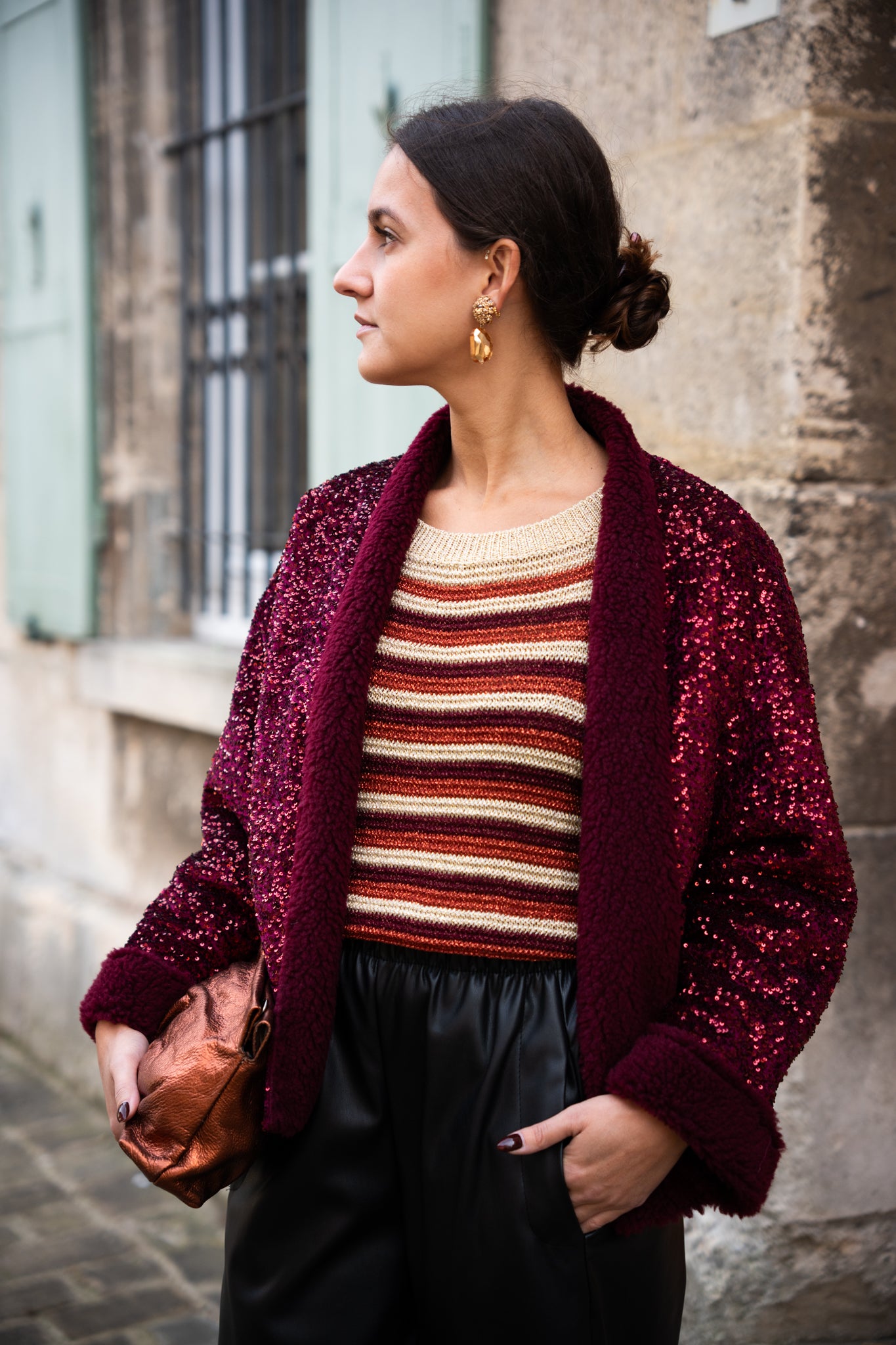 Veste à sequins
