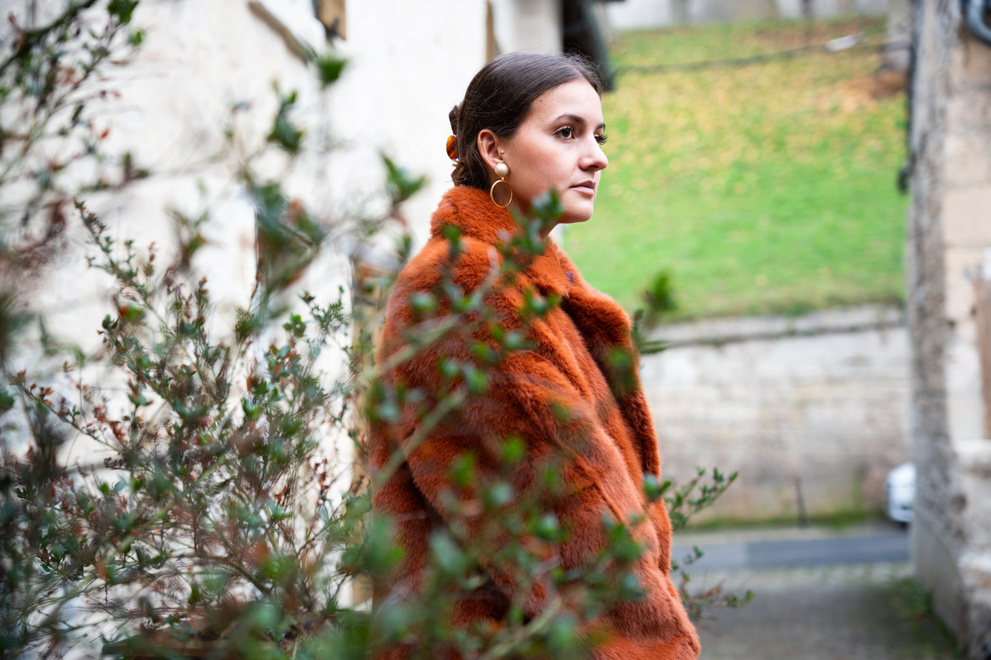 Manteau fausse fourrure