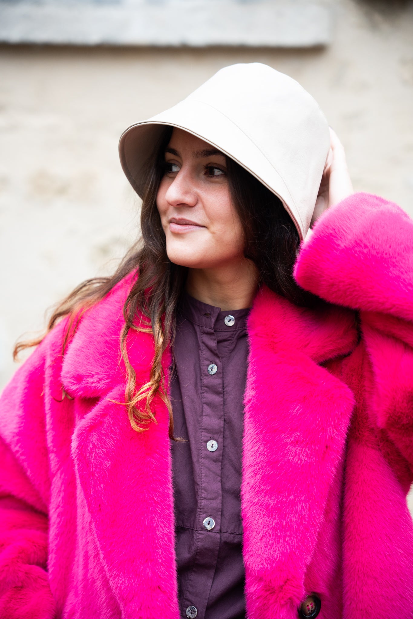 Manteau fausse fourrure