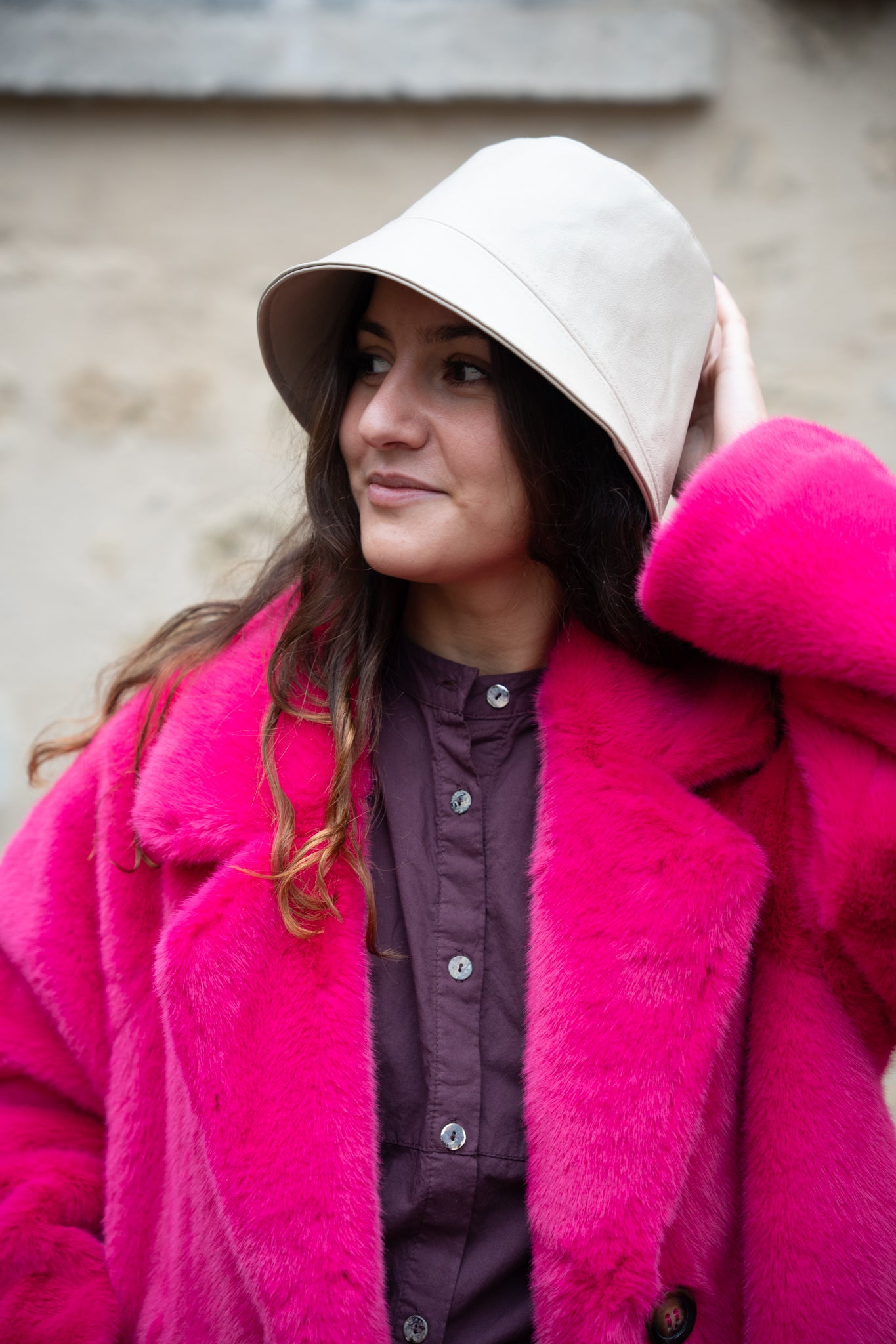 Manteau fausse fourrure