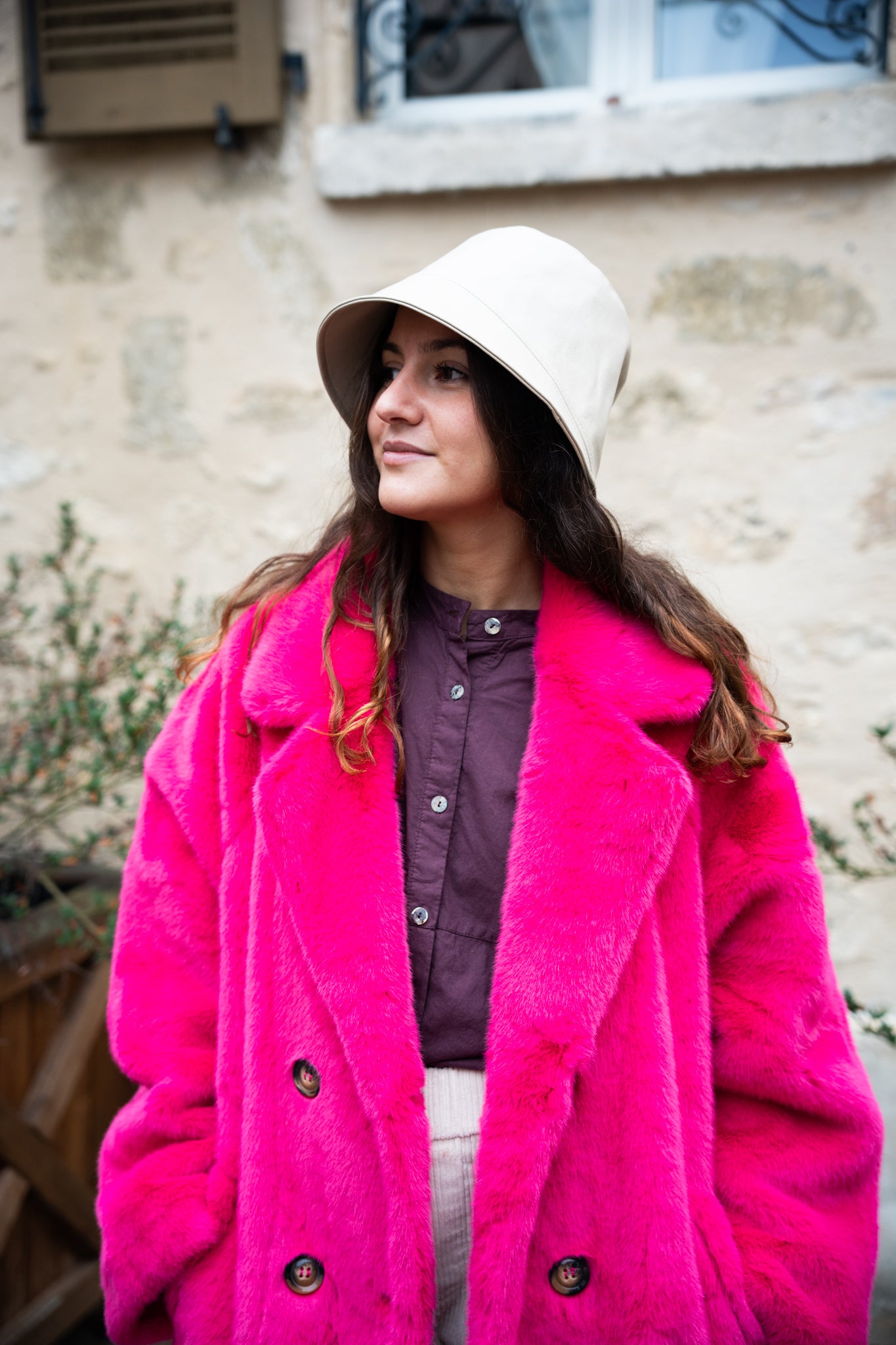 Manteau fausse fourrure