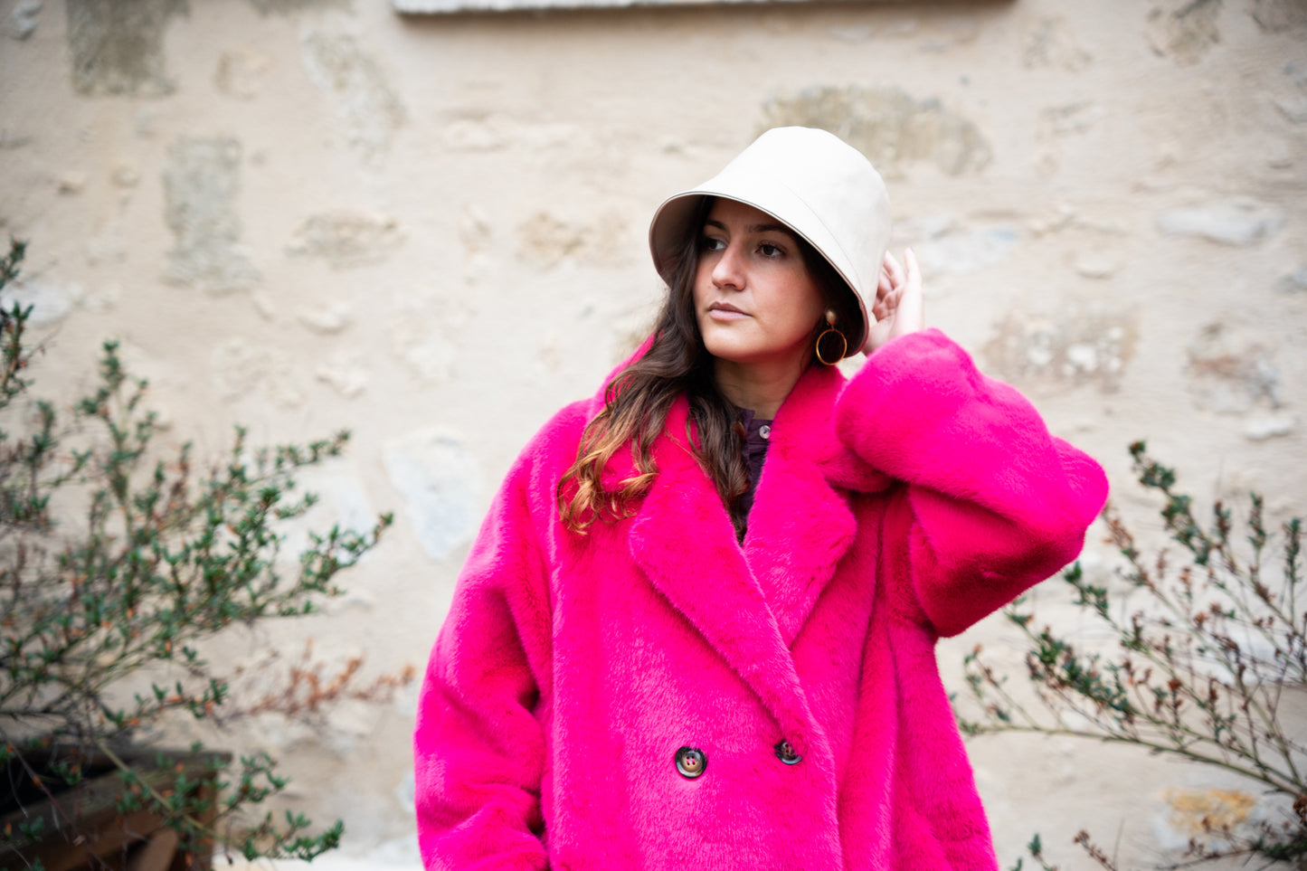 Manteau fausse fourrure