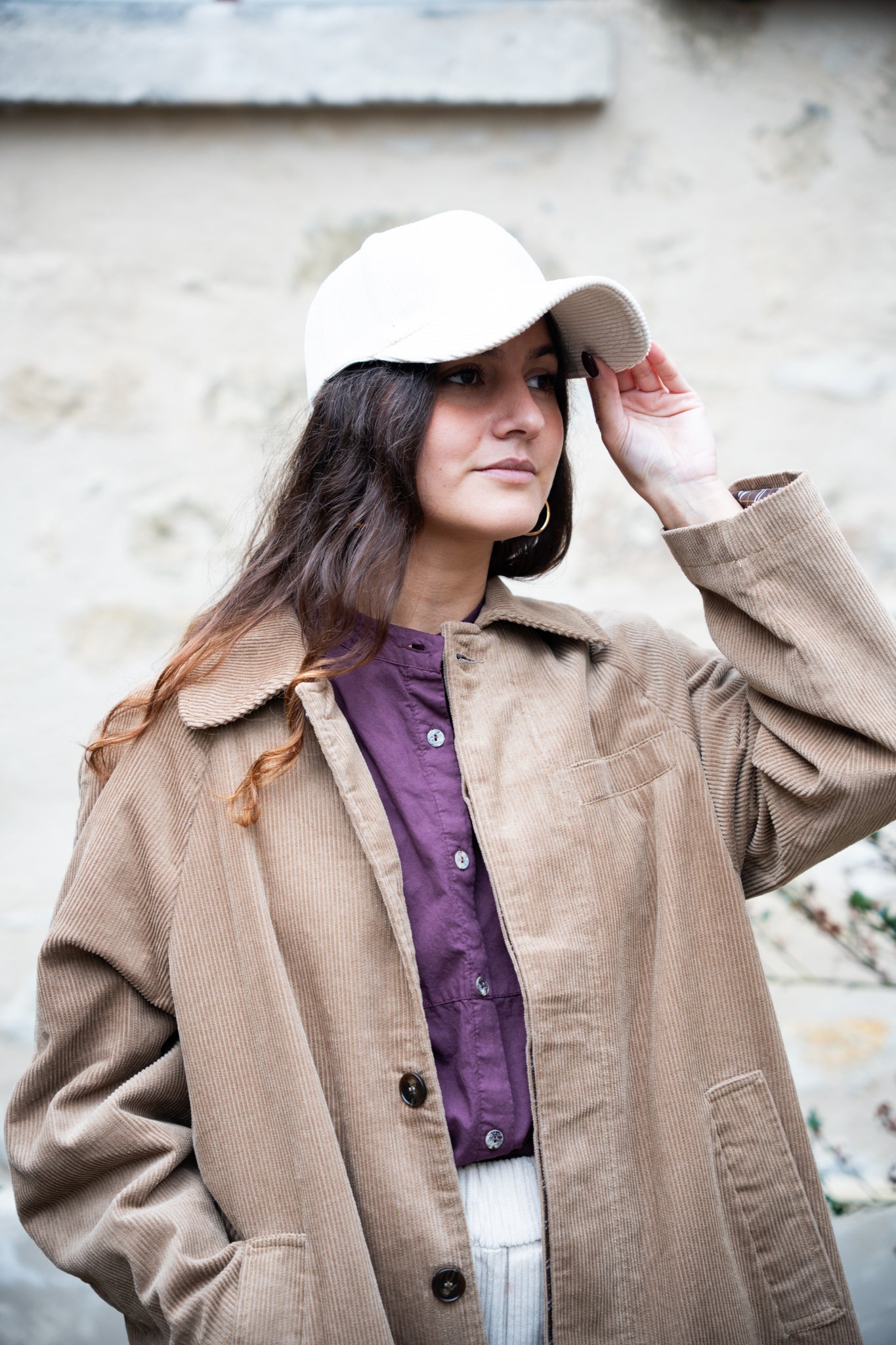 manteau velours côtelé