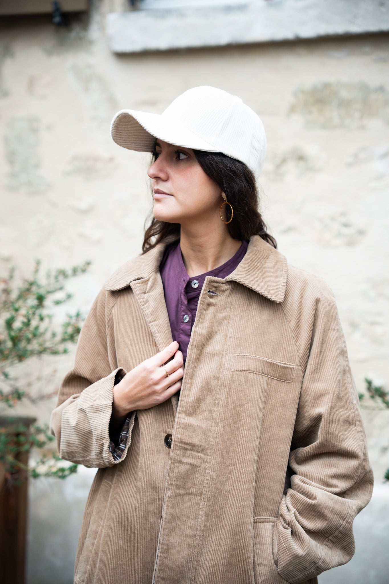 manteau velours côtelé