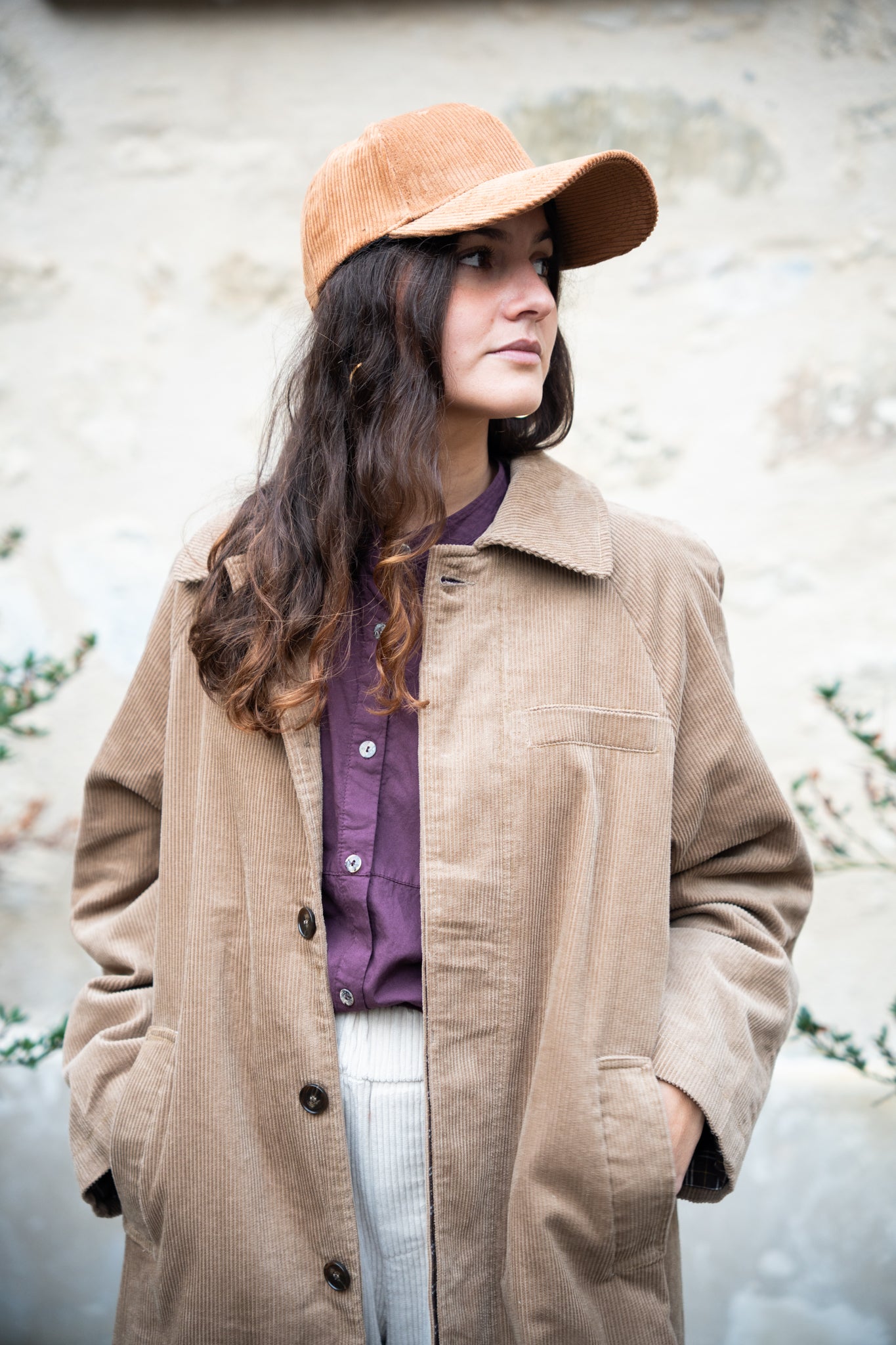 manteau velours côtelé