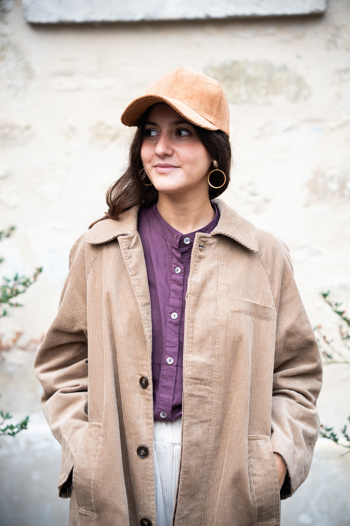 manteau velours côtelé