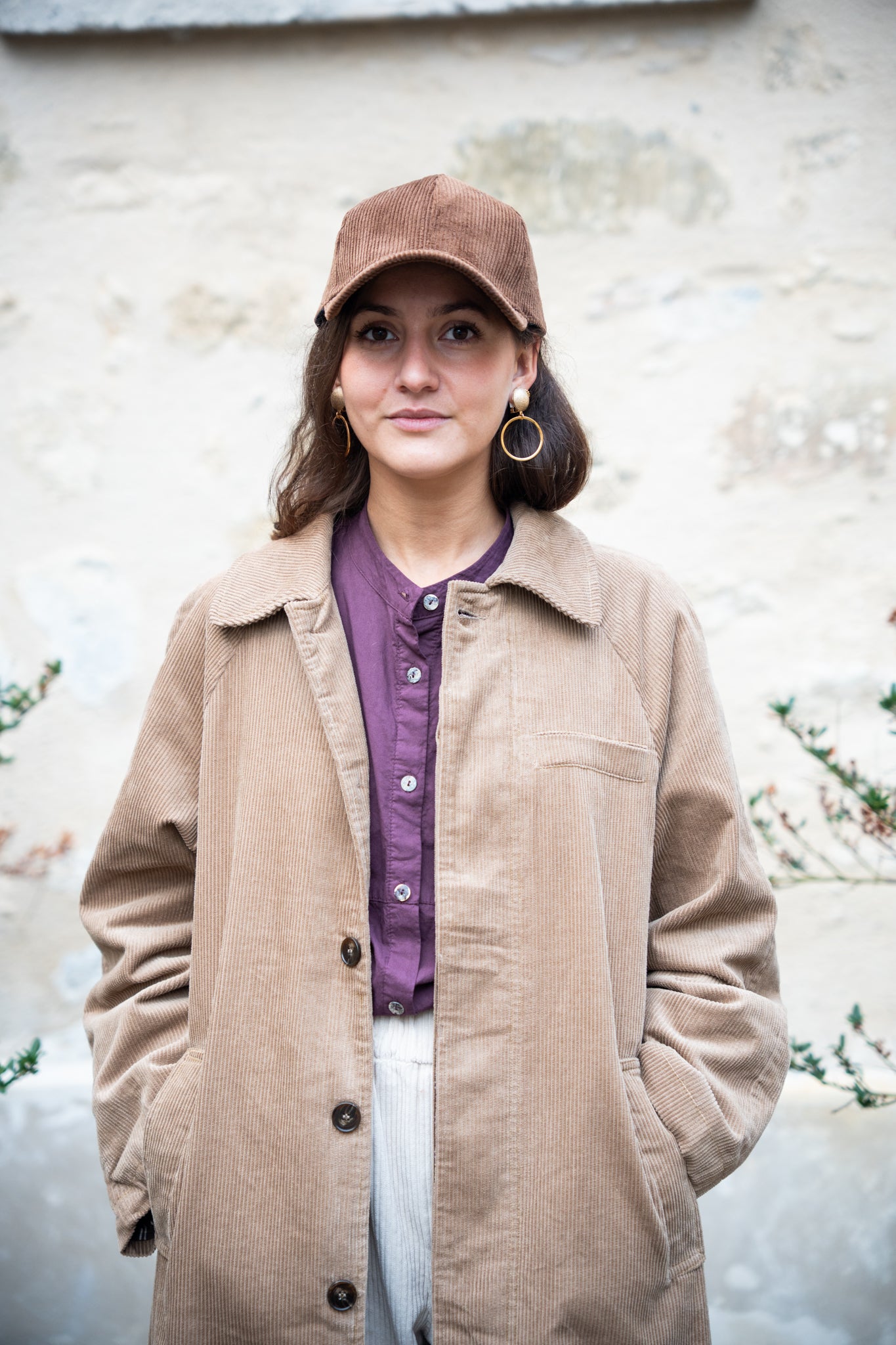 manteau velours côtelé