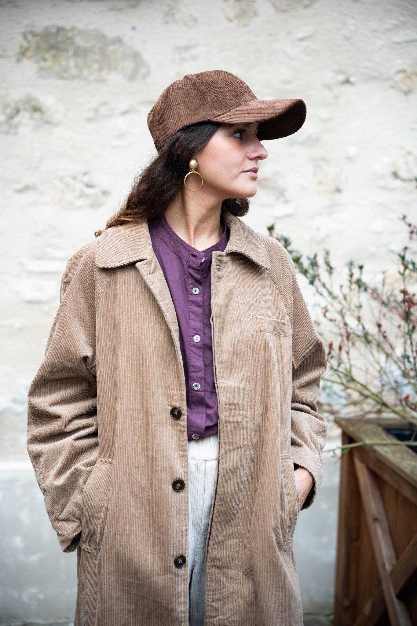 manteau velours côtelé