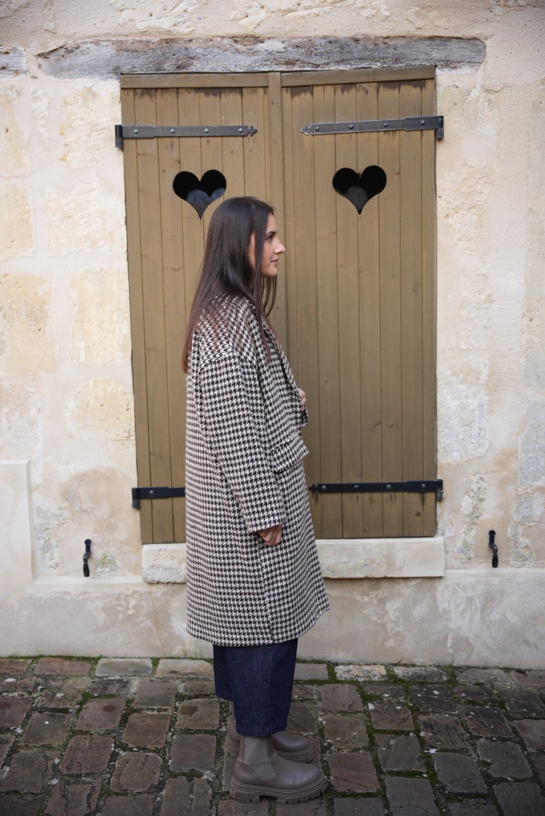 Manteau pied de coq