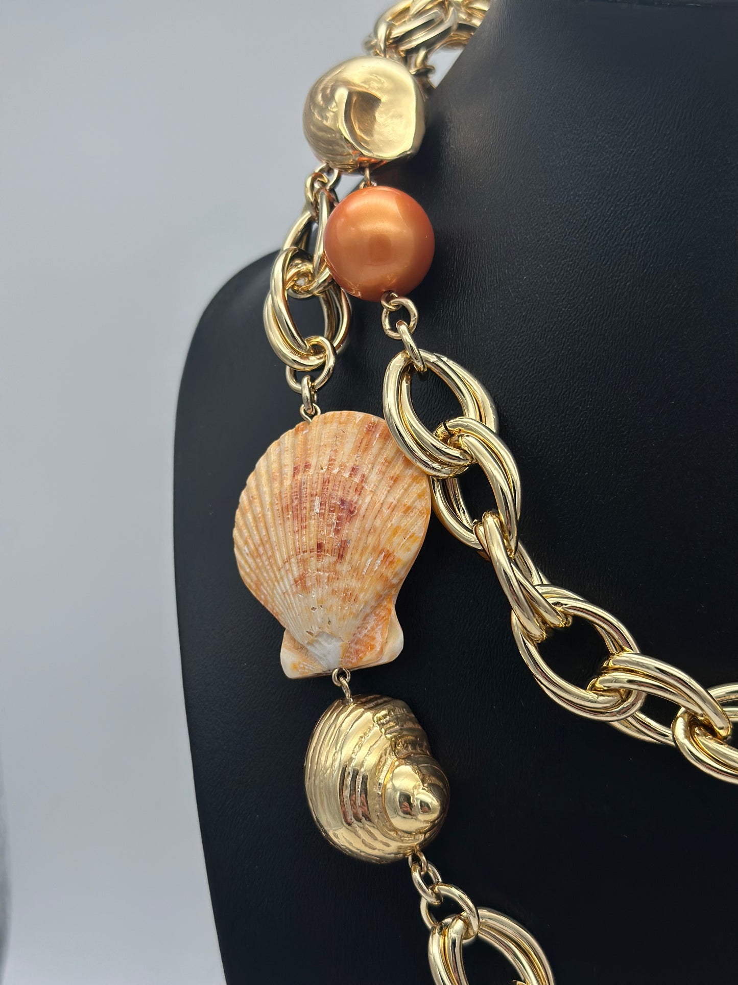 Collier coquillages 2 rangs - Francine BRAMLI