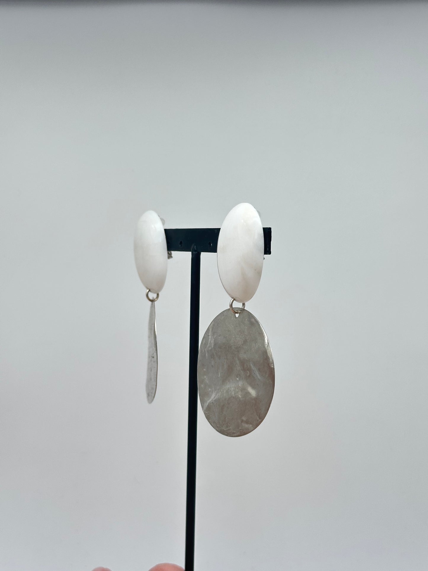 Boucles d’oreilles plaque - Francine BRAMLI