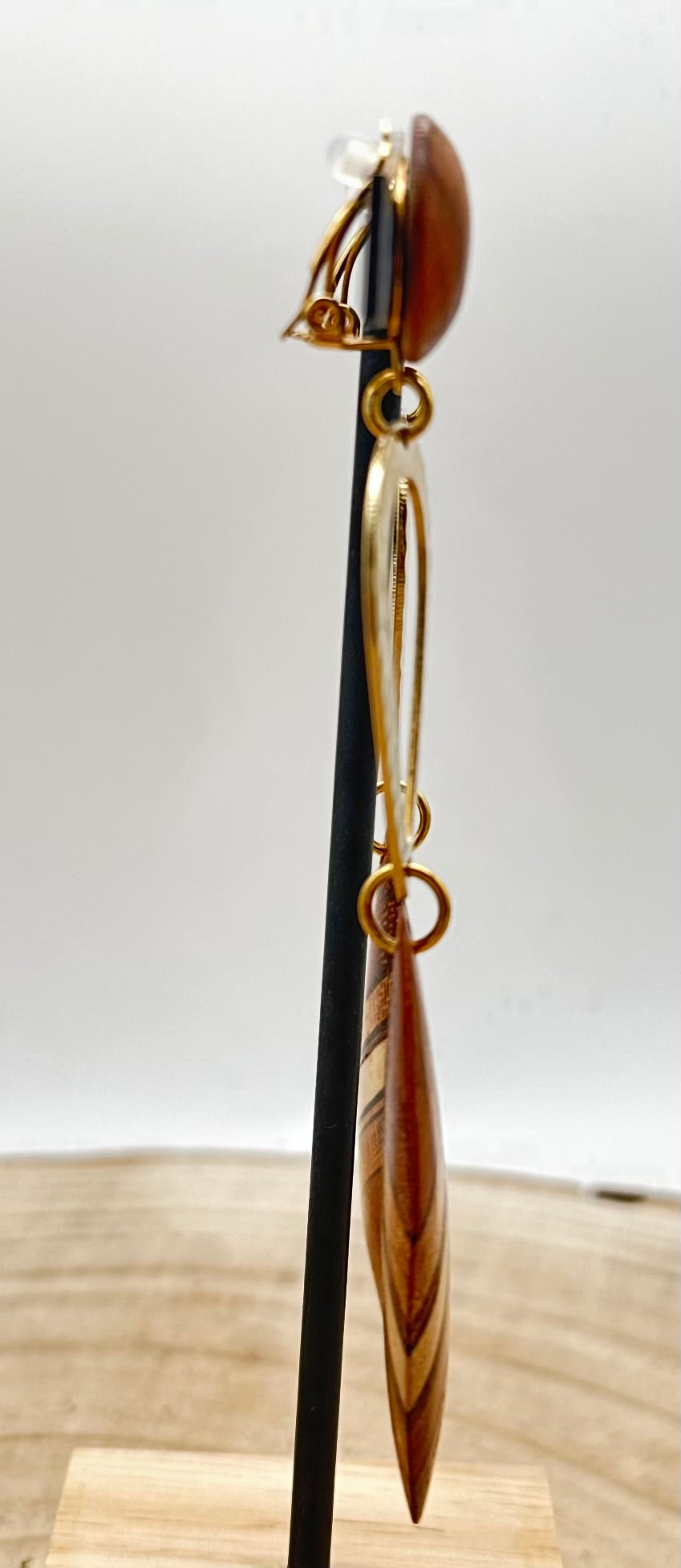 BOUCLES D'OREILLES DORÉE - Francine BRAMLI