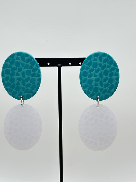 Boucles d’oreilles plaque girafe double - Francine BRAMLI