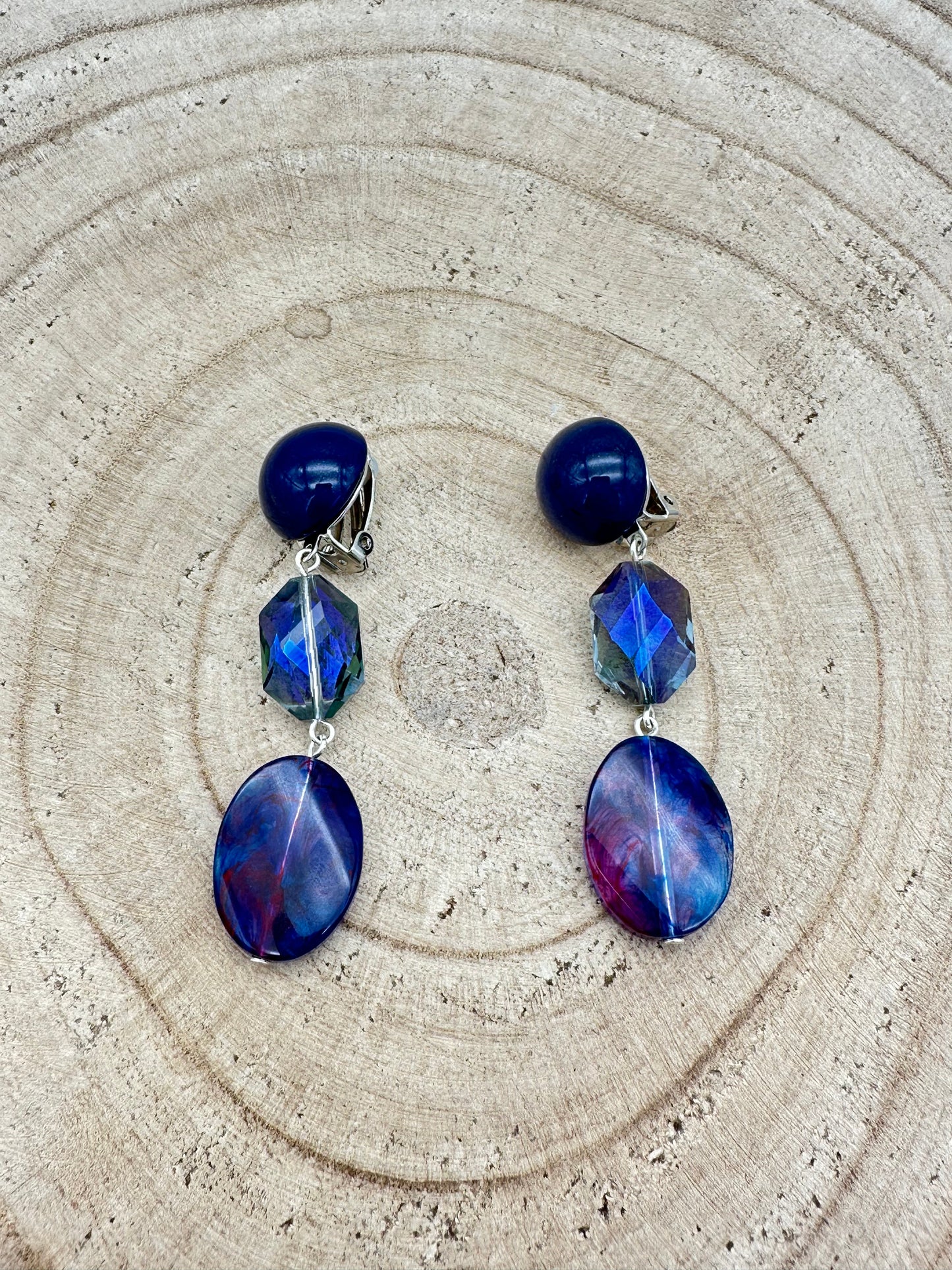 BOUCLES D’OREILLES ÉLÉMENTS SCINTILLANTS - Francine BRAMLI