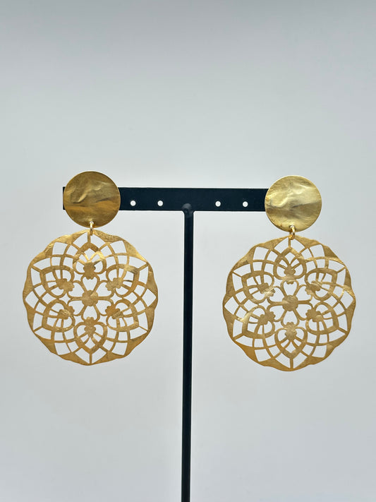 Boucles d’oreilles plaques - Francine BRAMLI