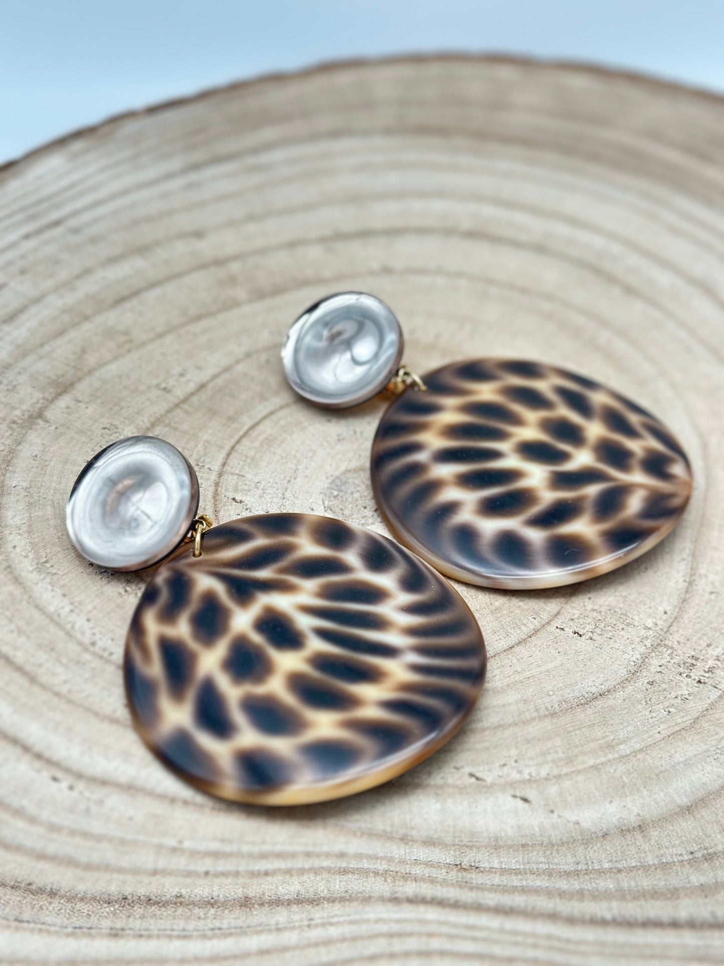 Boucles d’oreilles PLAQUES - Francine BRAMLI
