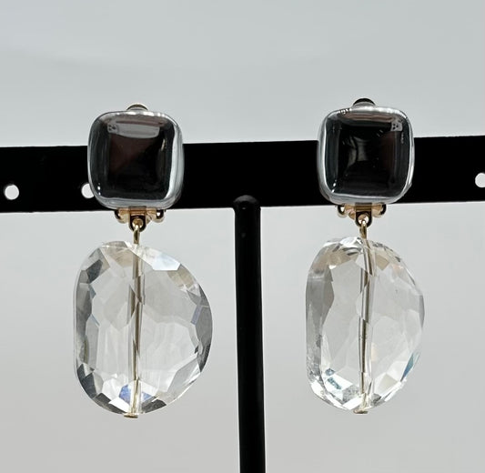 BOUCLES D'OREILLES  ÉLÉMENTS SCINTILLANTS - Francine BRAMLI