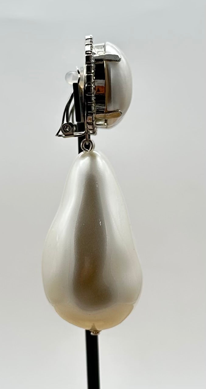 BOUCLES D'OREILLES ÉLÉMENTS SCINTILLANTS/ PERLES - Francine BRAMLI