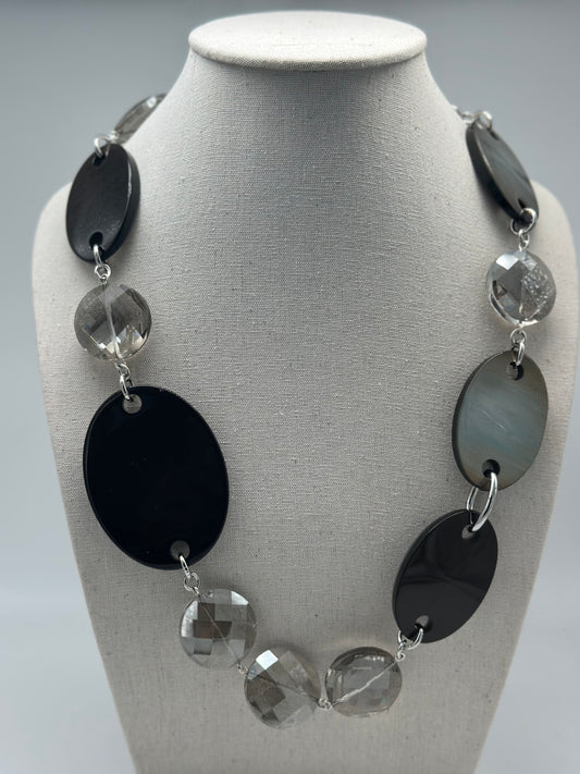 BOUCLES D'OREILLES COLLIER ELEMENTS SCINTILLANTS - Francine BRAMLI