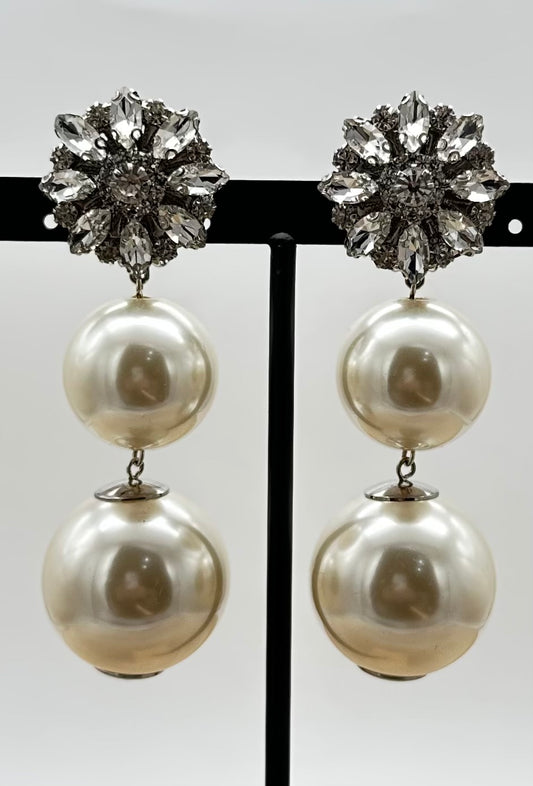 BOUCLES D'OREILLES ÉLÉMENTS SCINTILLANTS - Francine BRAMLI