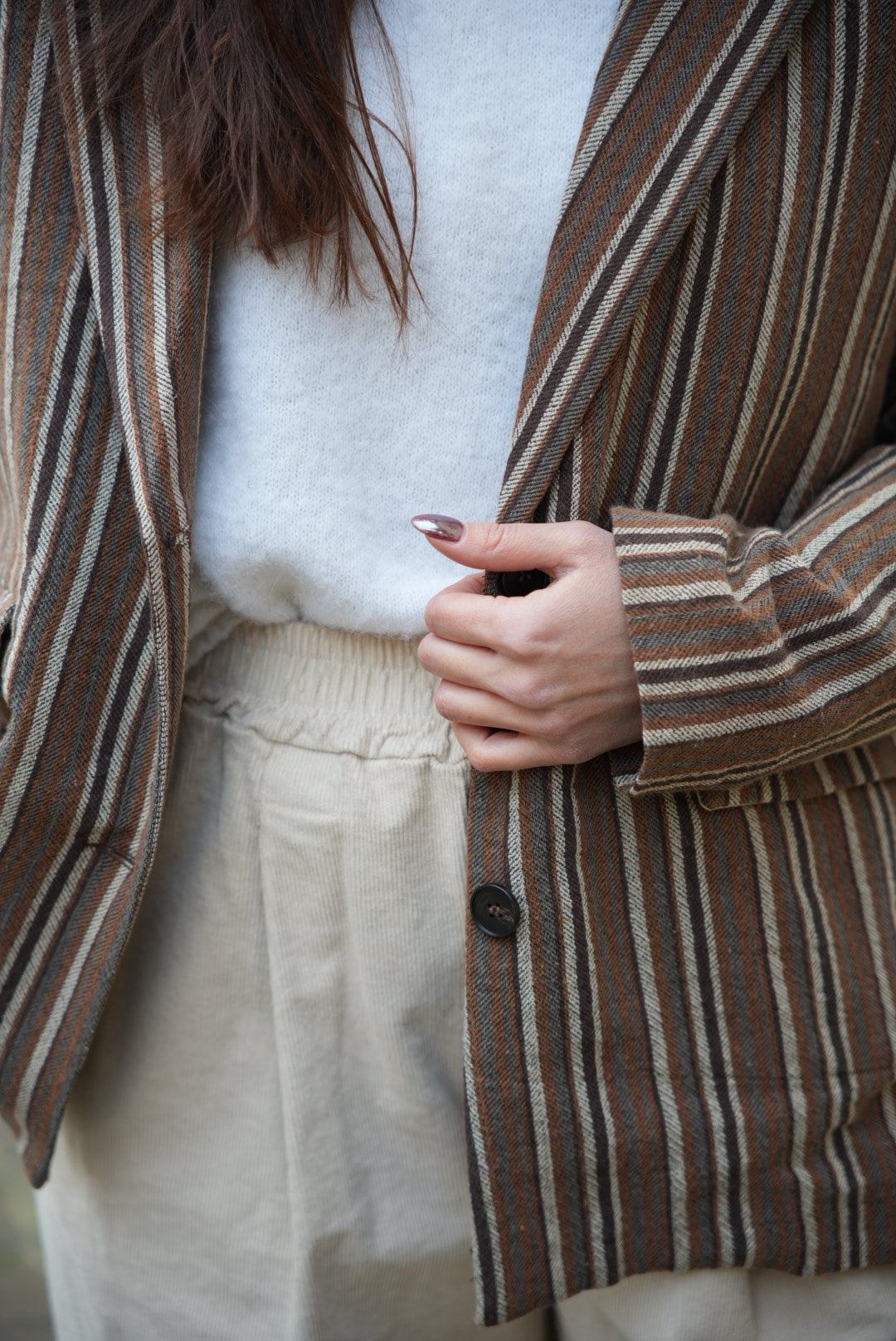 Veste blazer rayée