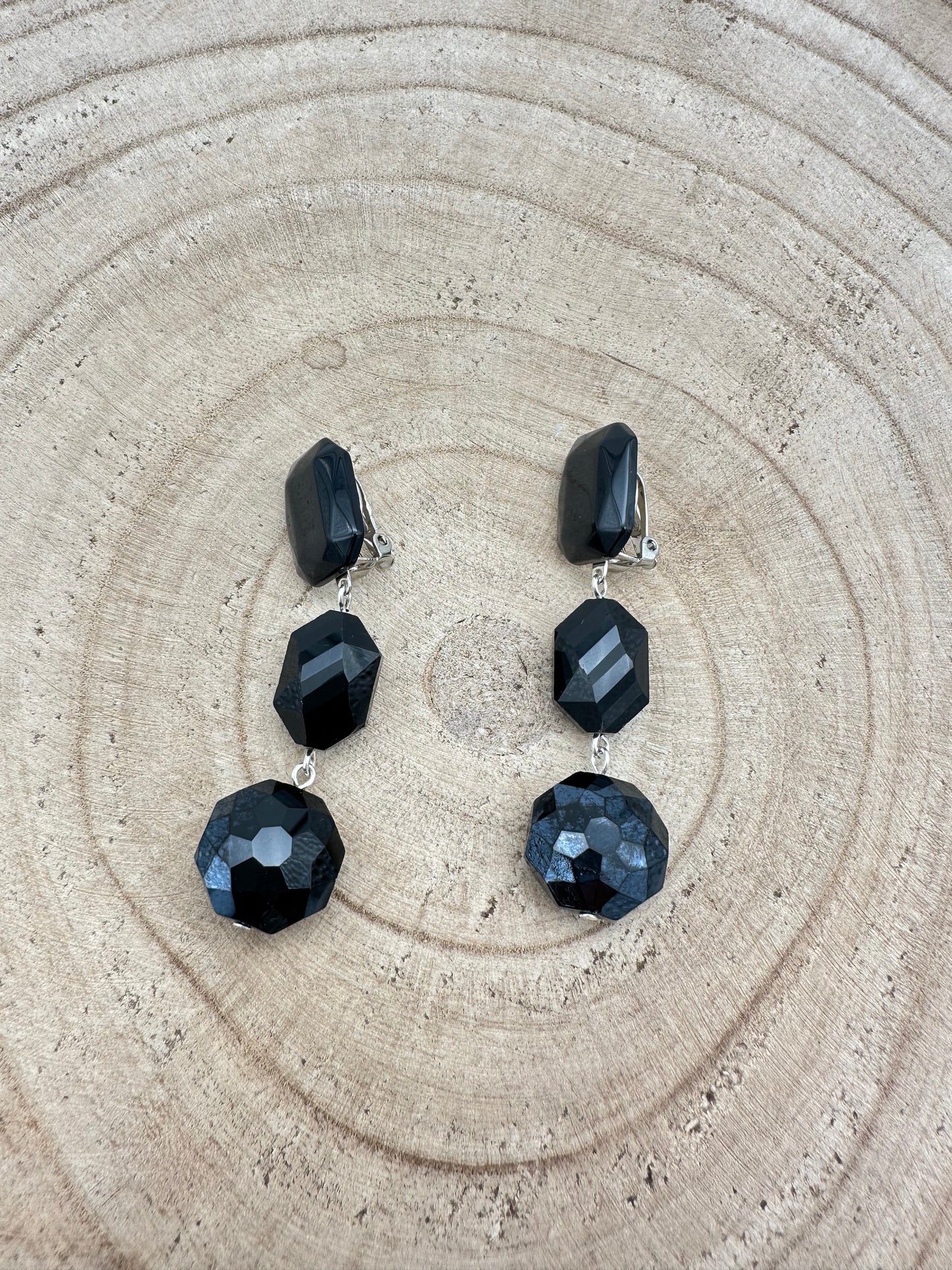 BOUCLES D’OREILLES ÉLÉMENTS SCINTILLANTS - Francine BRAMLI