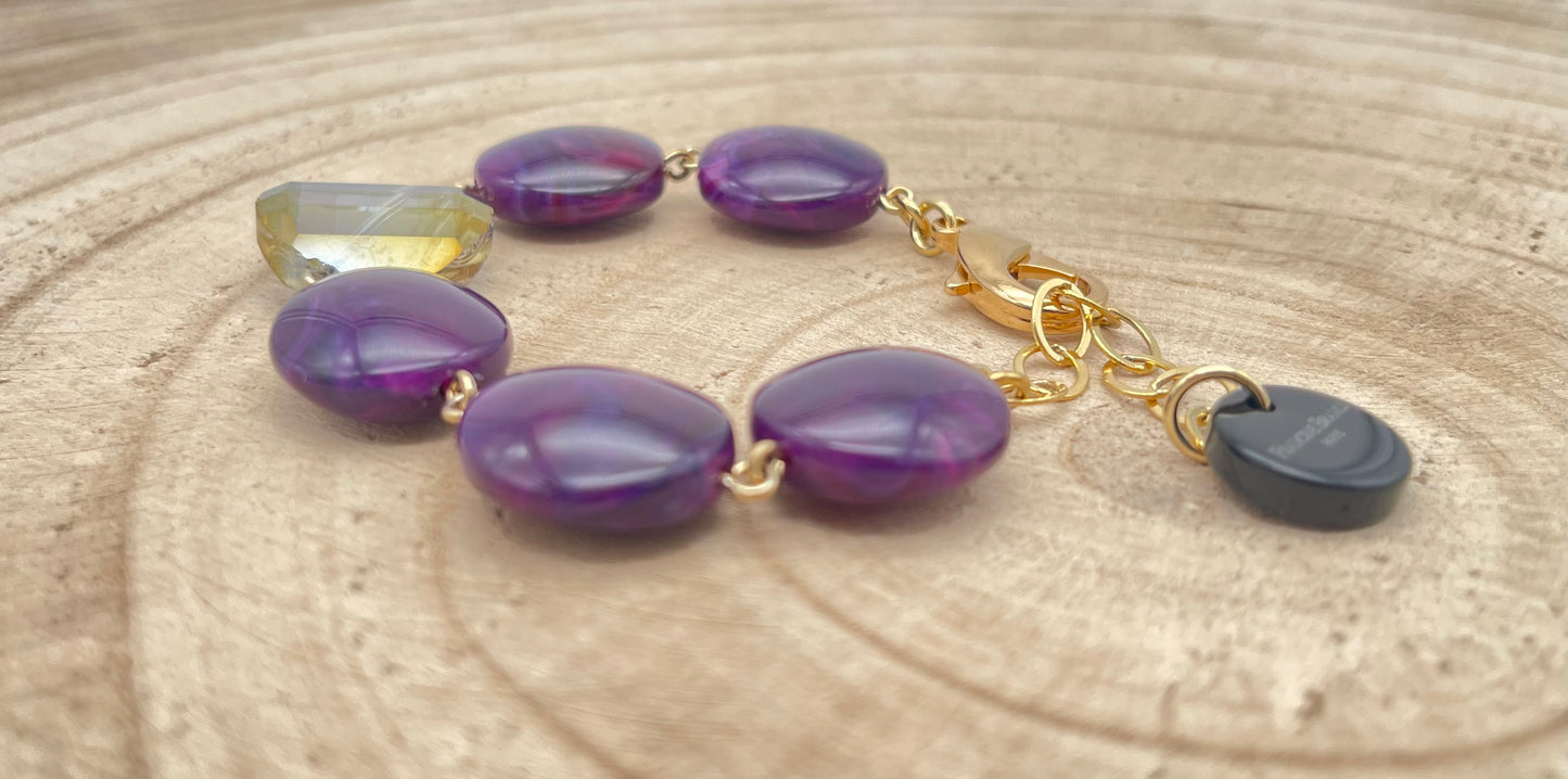 BRACELET ÉLÉMENTS SCINTILLANTS - Francine BRAMLI