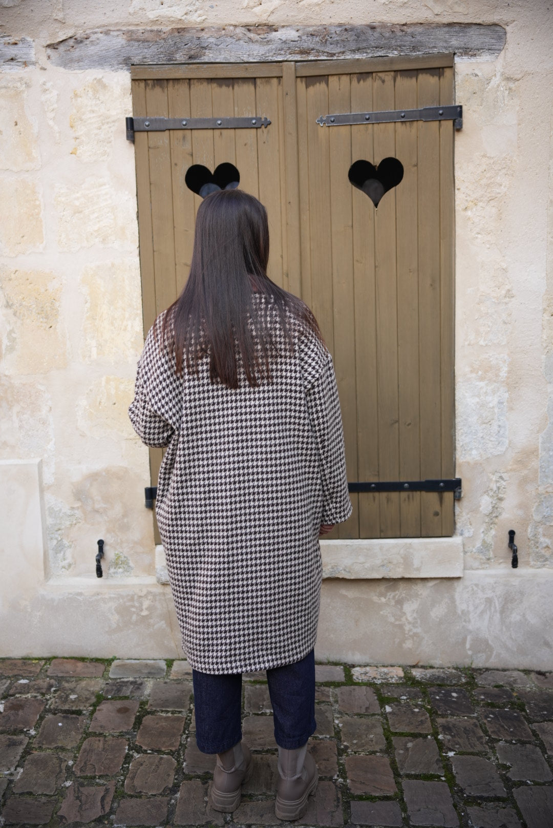 Manteau pied de coq