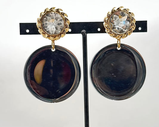 BOUCLES D'OREILLES ÉLÉMENTS SCINTILLANTS - Francine BRAMLI