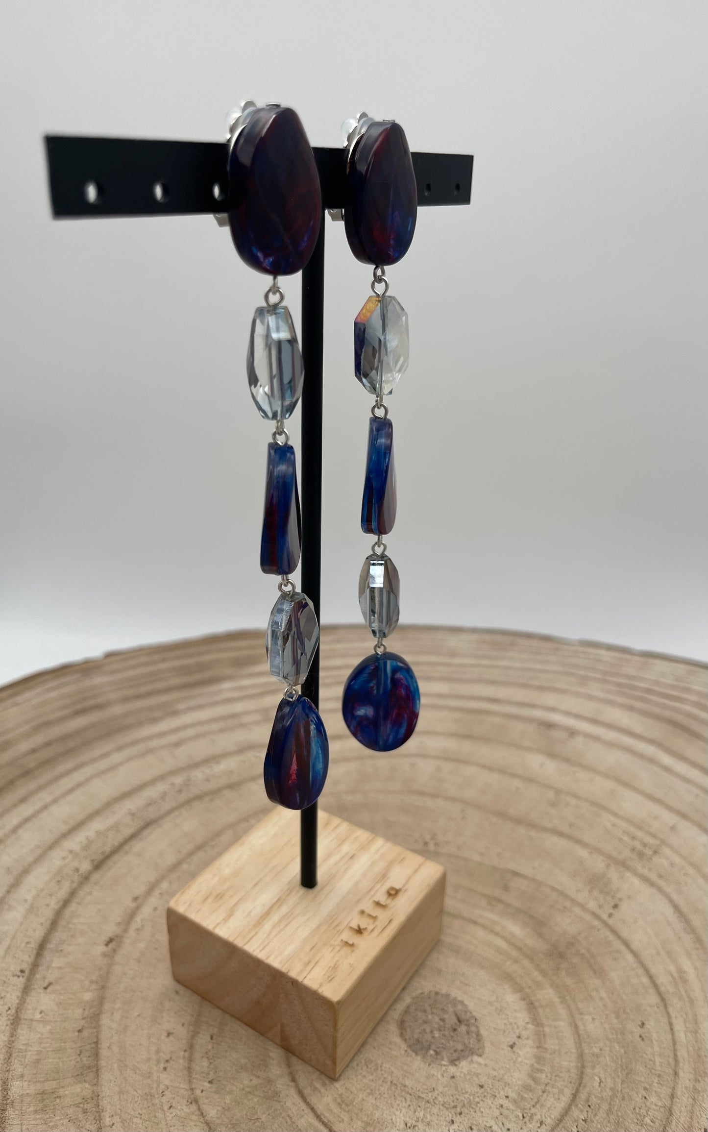 BOUCLES D’OREILLES ÉLÉMENTS SCINTILLANTS - Francine BRAMLI