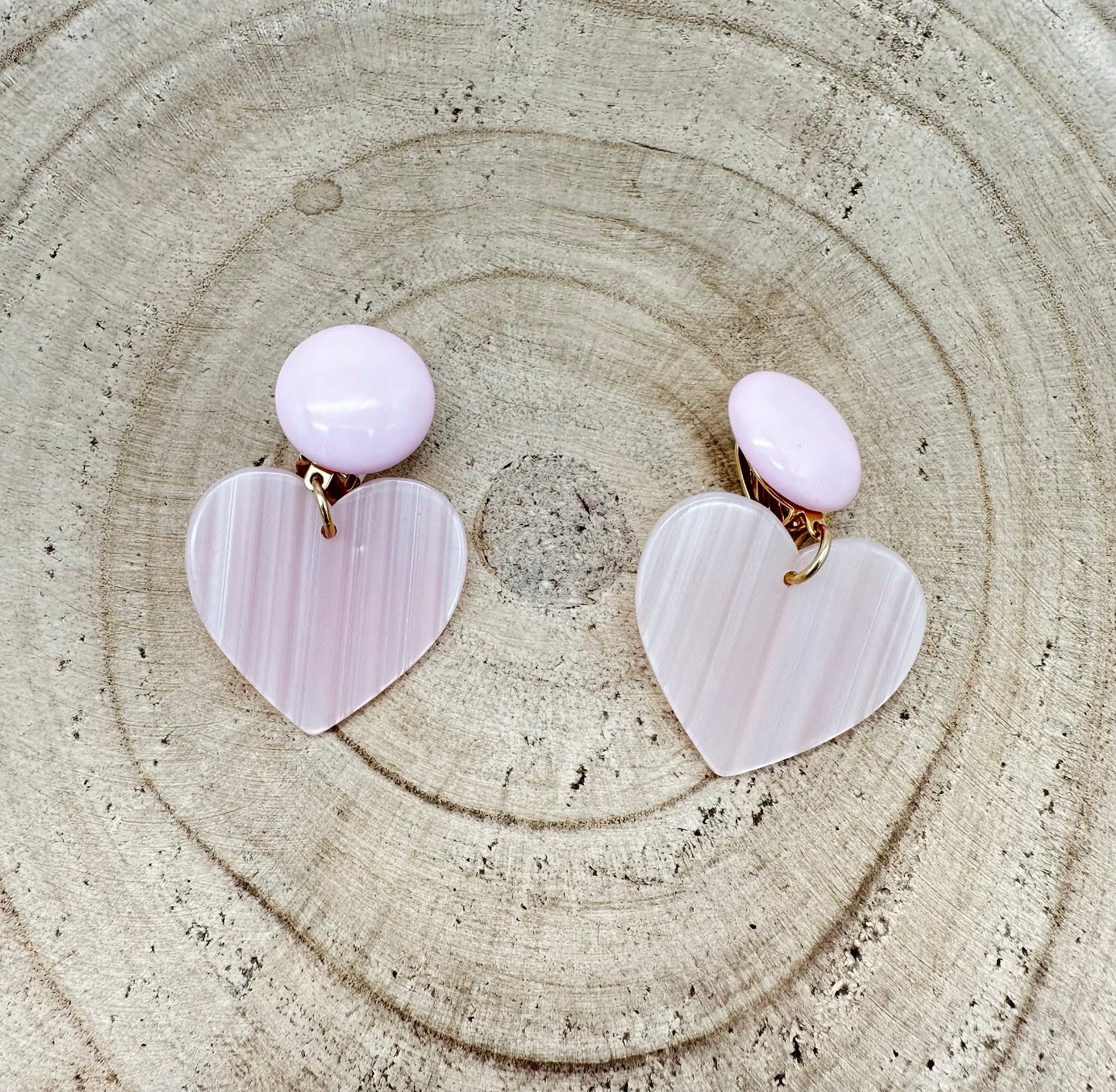 BOUCLES D'OREILLES CŒURS - Francine BRAMLI