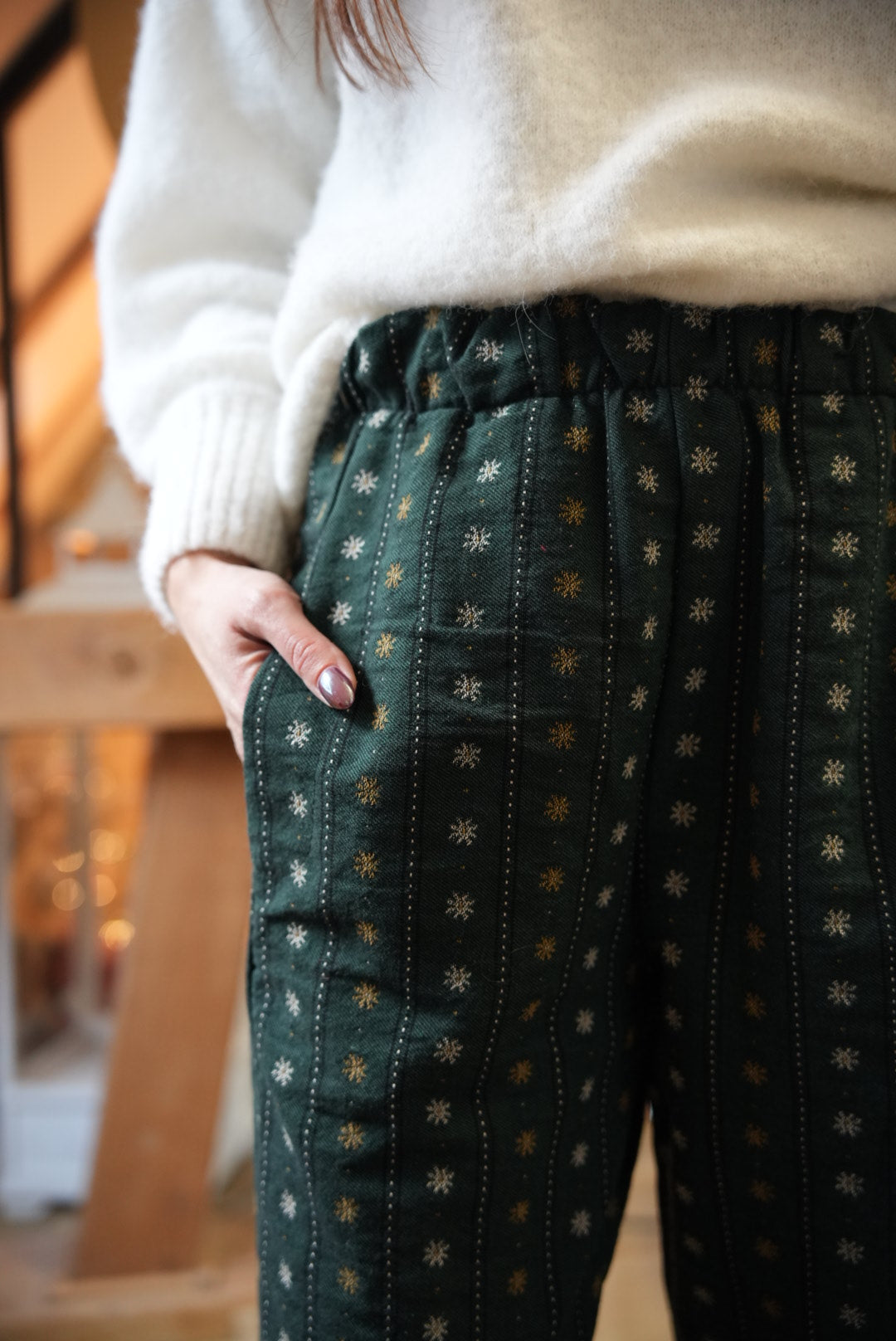 Pantalon marguerites