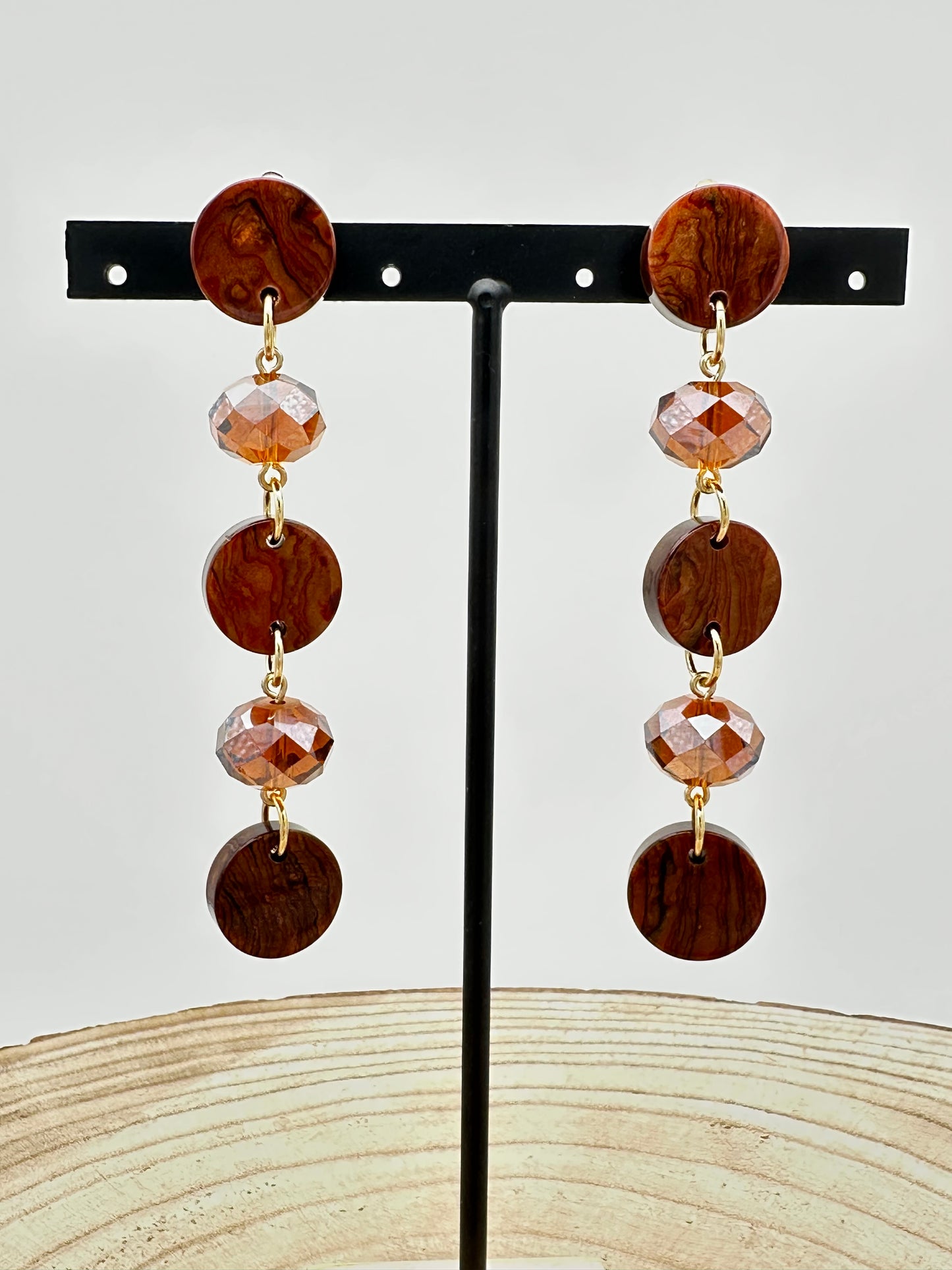 BOUCLES D’OREILLES ÉLÉMENTS SCINTILLANTS - Francine BRAMLI