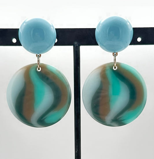 BOUCLES D'OREILLES TURQUOISE - Francine BRAMLI
