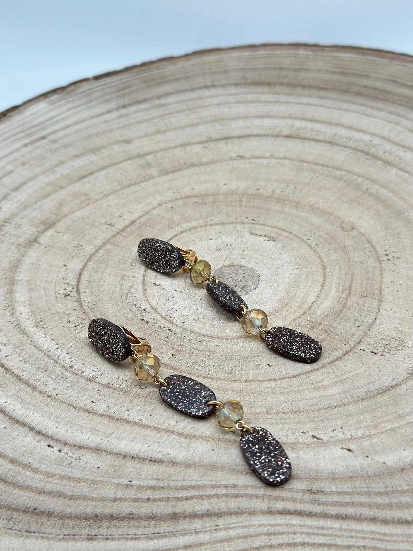 Boucles d’oreilles PAILLETTES- Francine BRAMLI