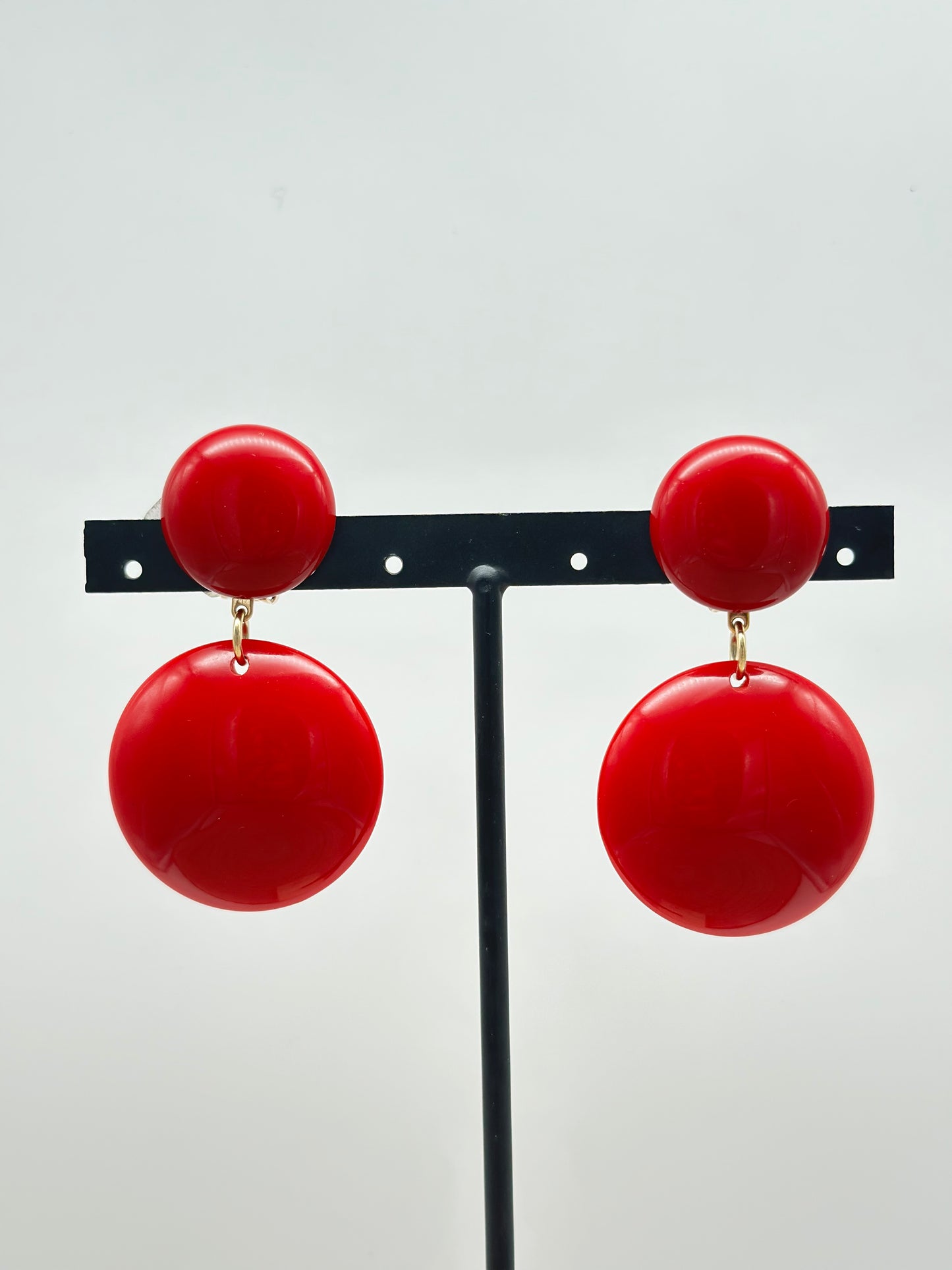 Boucles d’oreilles Mona rouge - Francine BRAMLI
