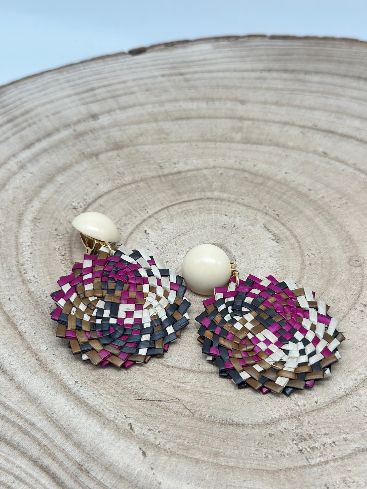 Boucles d’oreilles RAMBOUTAN  - Francine BRAMLI