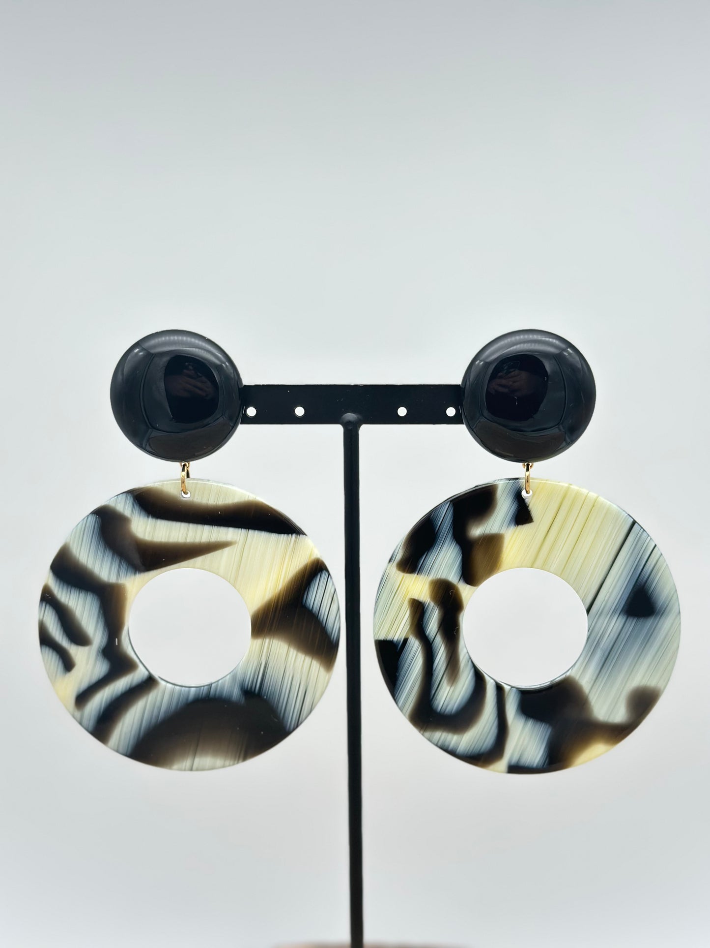 Boucles d’oreilles ZEBRA - Francine BRAMLI