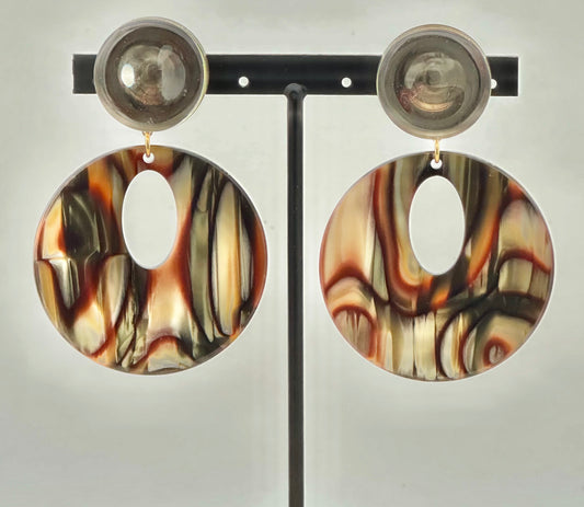 BOUCLES D'OREILLES ONYX - Francine BRAMLI